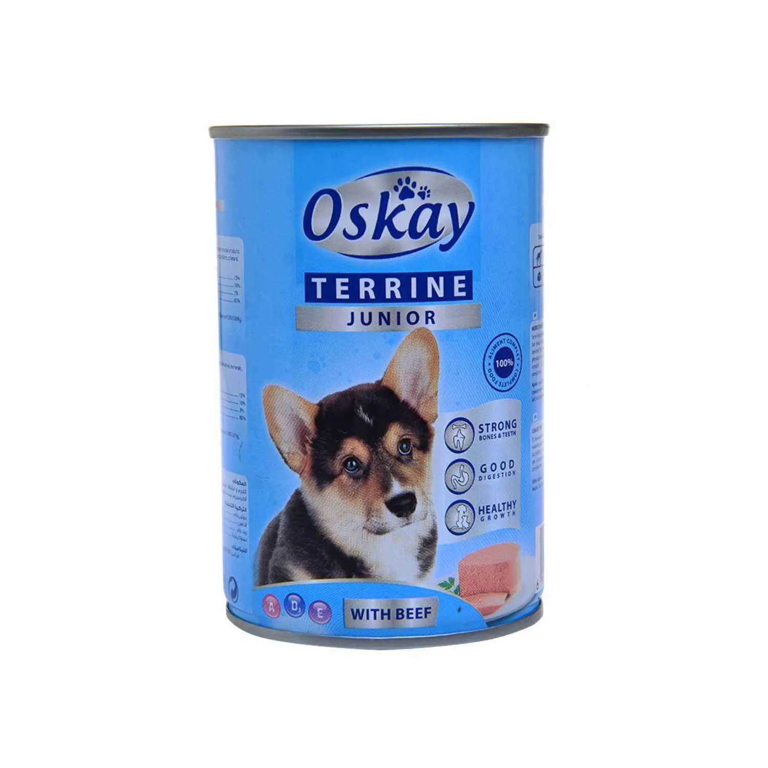 Terrine au bœuf pour chien junior 400g - OSKAY