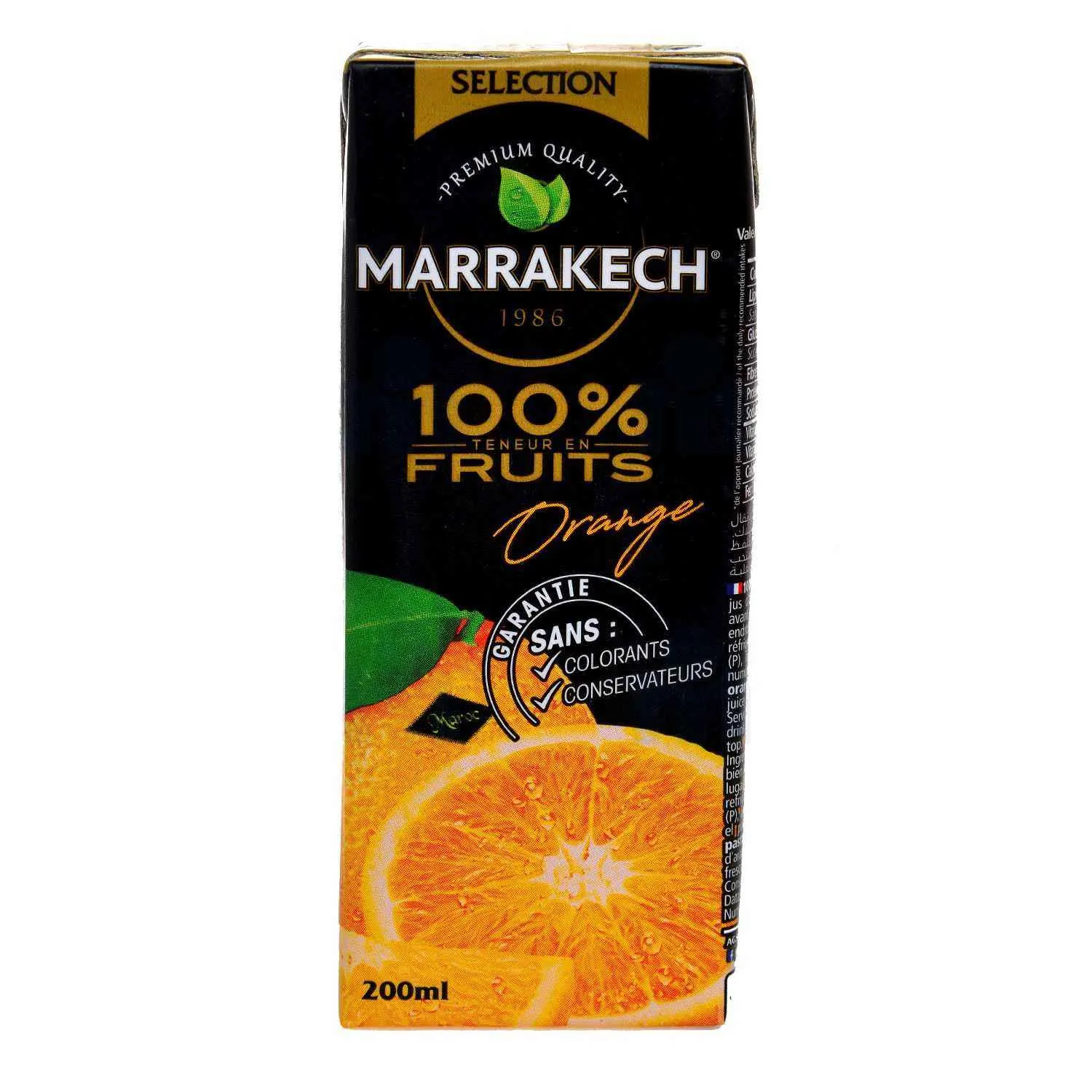 Marrakech 100% pur jus orange 20cl