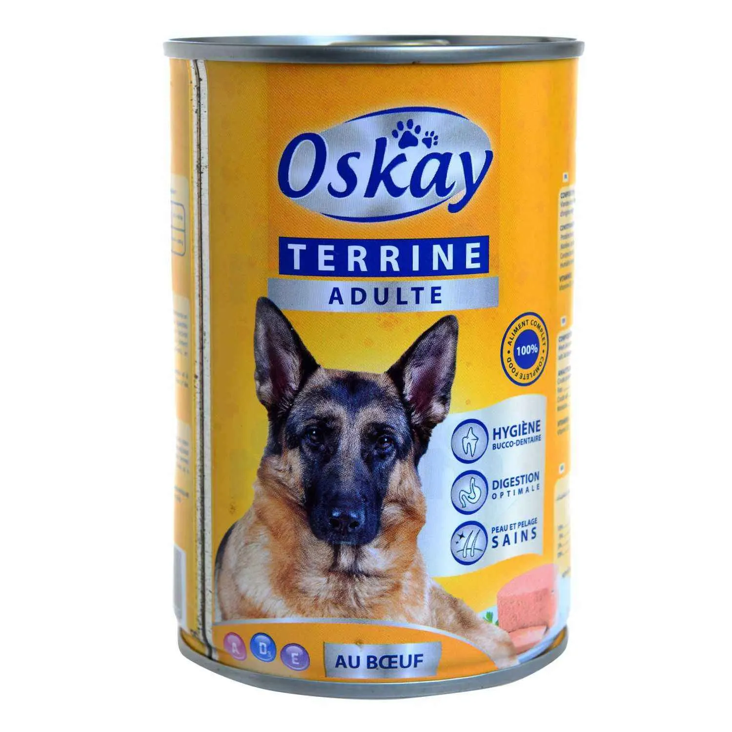 Terrine au bœuf pour chien adulte 400g - OSKAY
