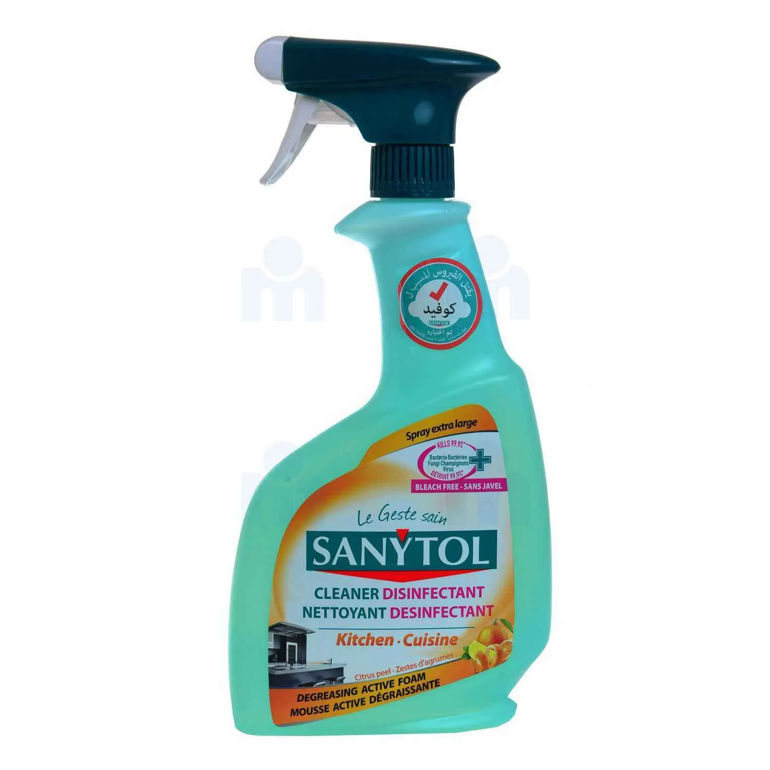 Spray nettoyant désinfectant cuisine sans javel 500ml - SANYTOL