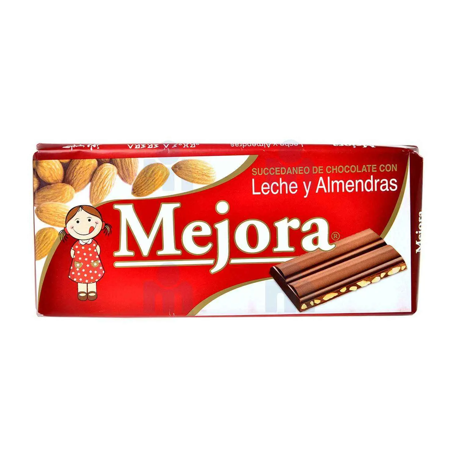 Tablette de chocolat au lait et amandes  150g - MEJORA