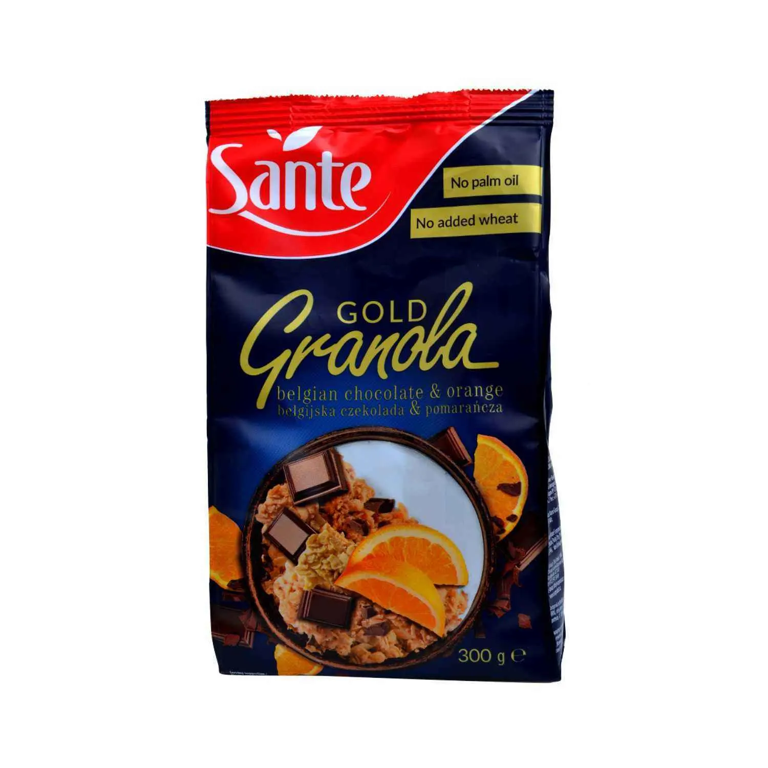 Granola Gold au chocolat belge et orange sans huile de palme 300g - SANTÉ