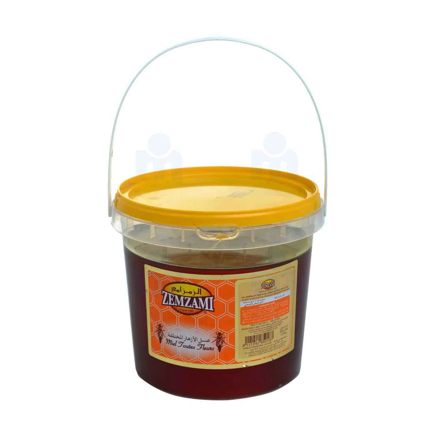 Miel toutes fleurs bocal plastique 1,8 kg - ZEMZAMI