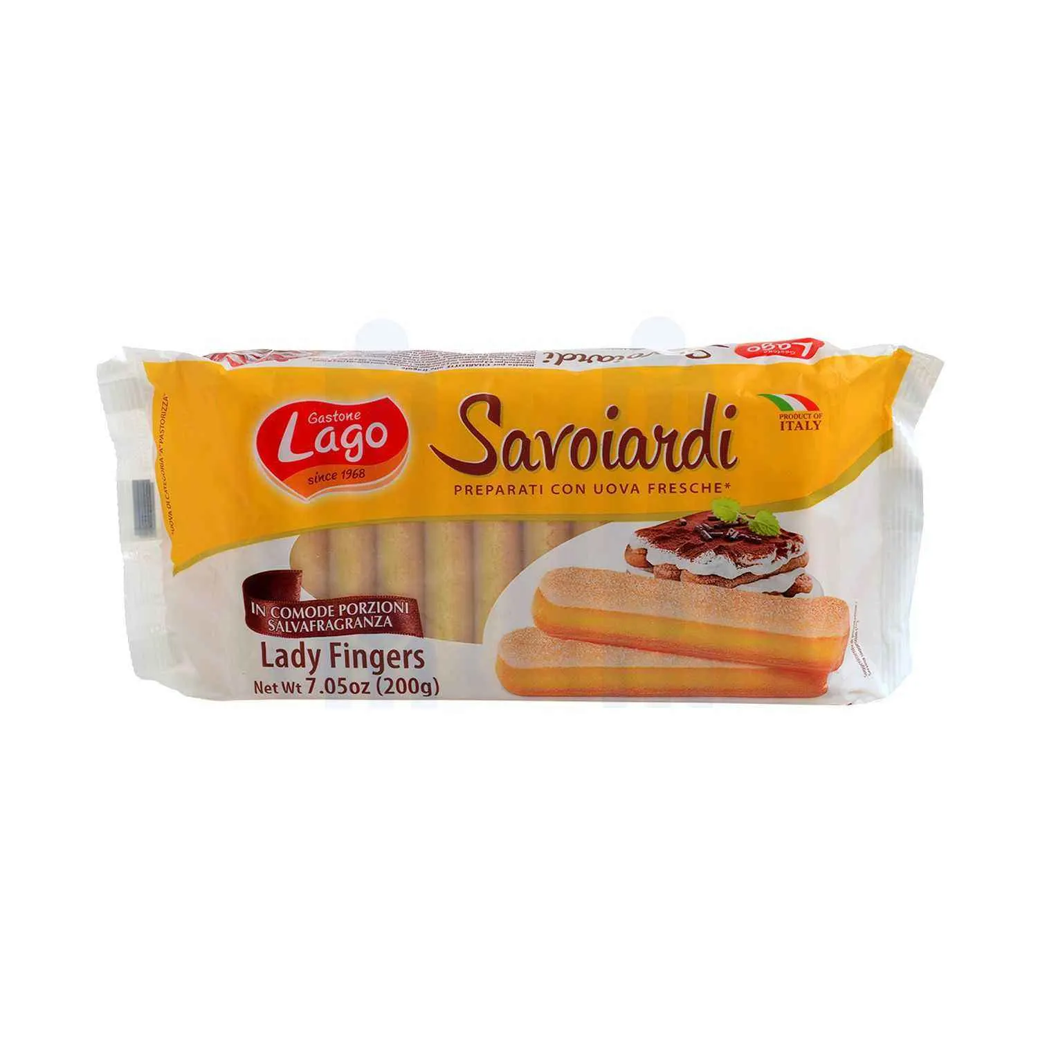 Biscuits Savoiardi préparés avec des œufs frais 200g - GASTONE LAGO