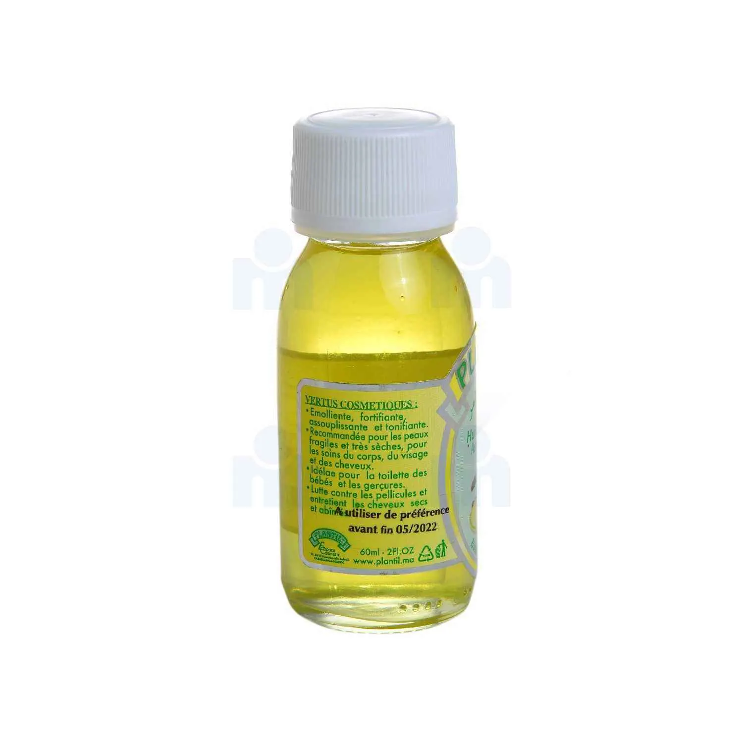 Huile d'amande amère vierge première pression 60ml - PLANTIL - vue 2