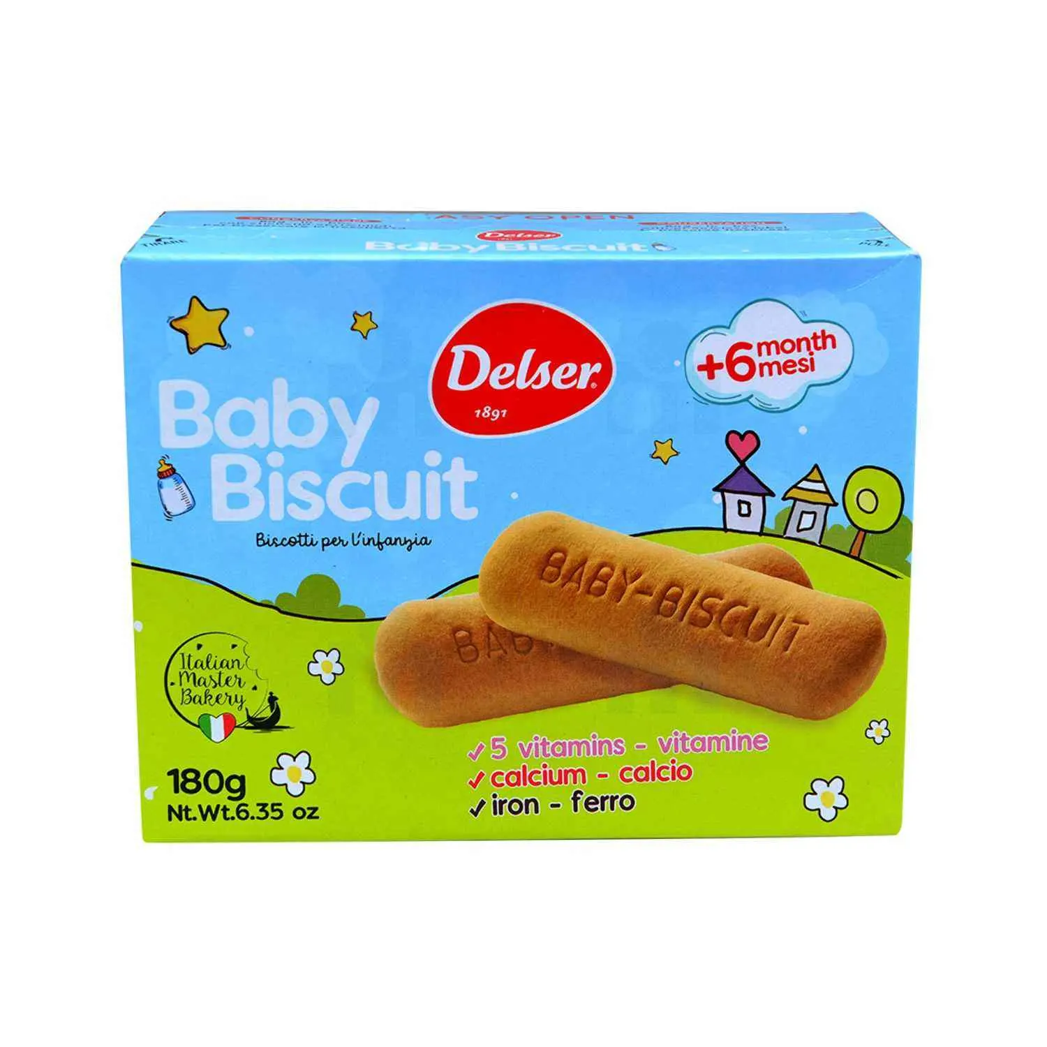 Biscuits pour bébés de plus de 6 mois 180g - DELSER