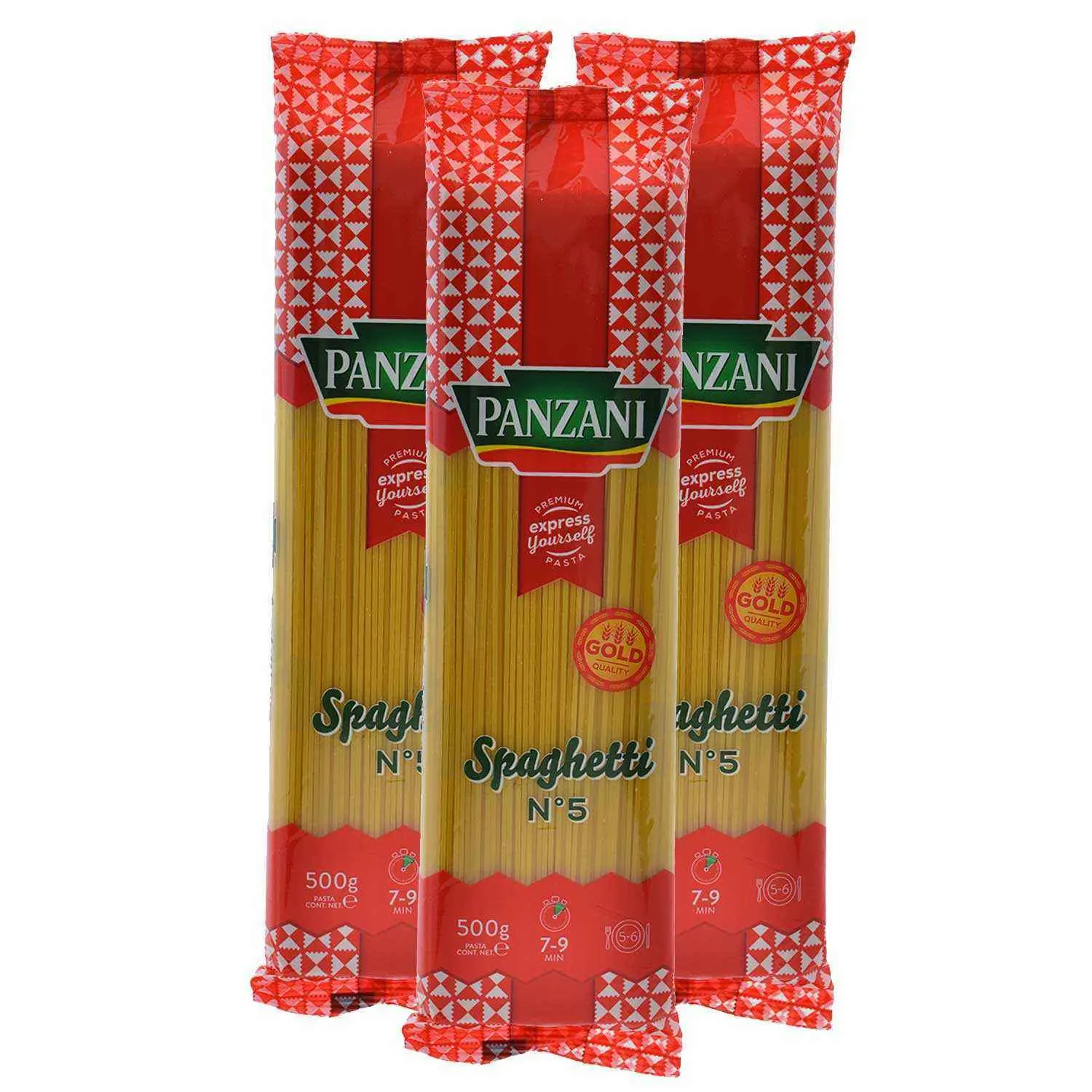 Spaghettis n°5 3x500g 1+1=3 - PANZANI