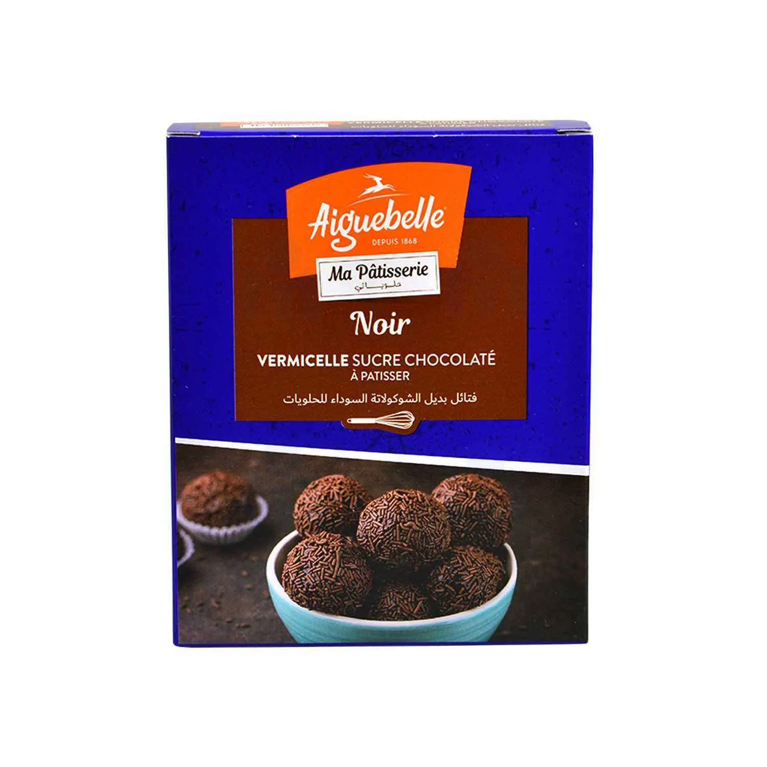 Vermicelle sucre chocolaté à pâtisser 200g - AIGUEBELLE
