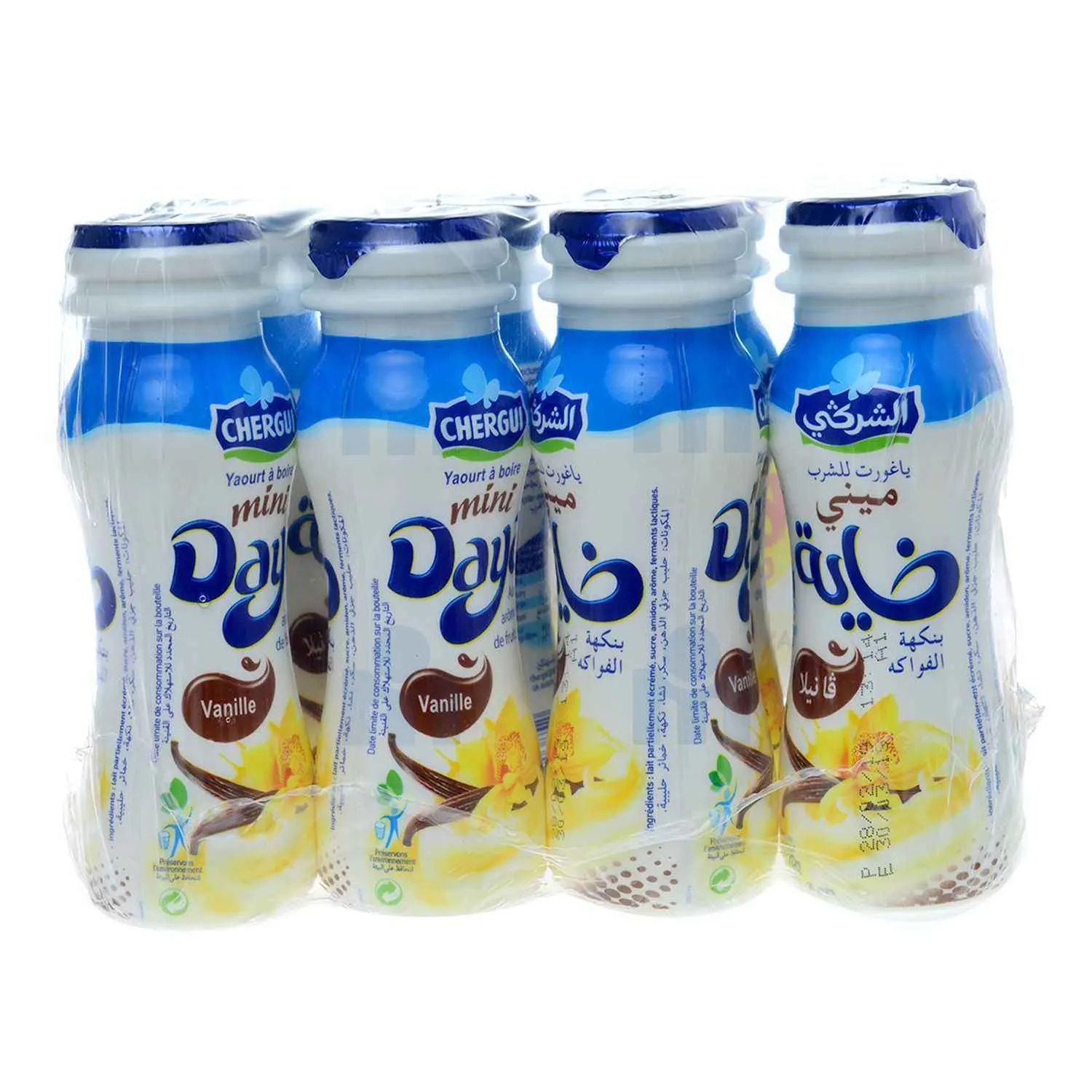 Yaourt à boire mini vanille Daya 8x170ml - CHERGUI