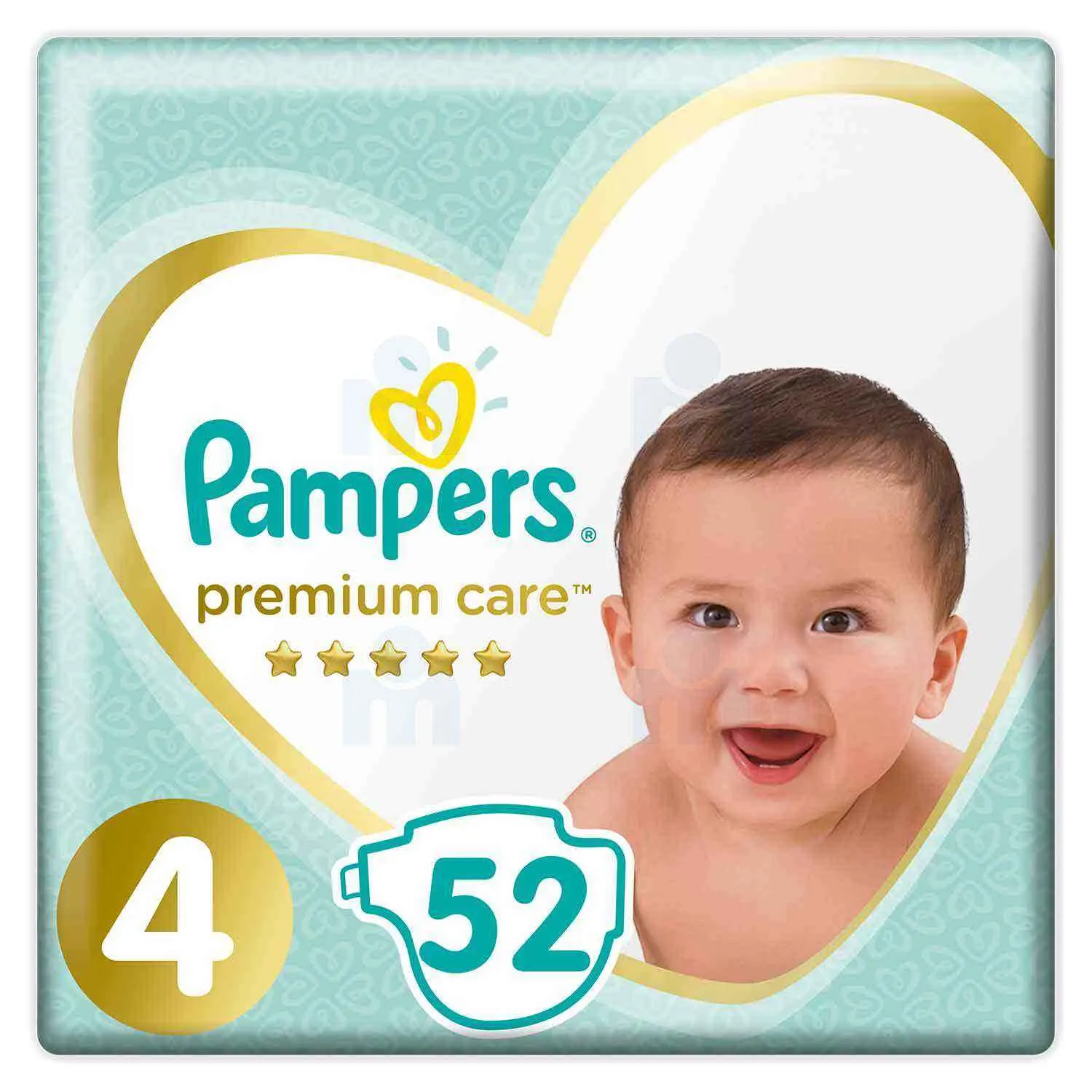 Couches Bébé 9-14Kg Taille 4 Premium Protection x52 unités - PAMPERS