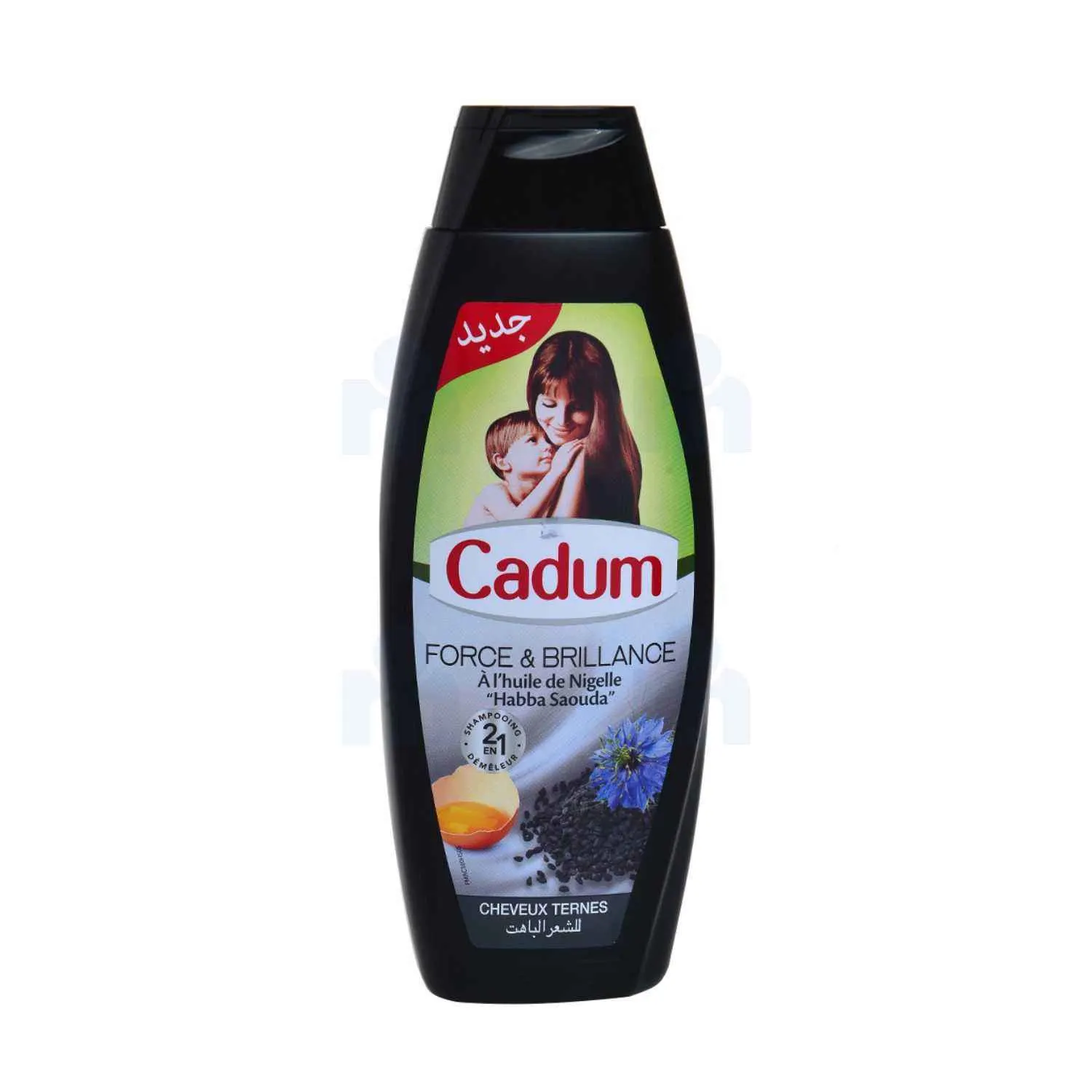 Shampoing et démêleur 2 en 1 à l'huile de nigelle "Hebba Saouda" 380ml - CADUM