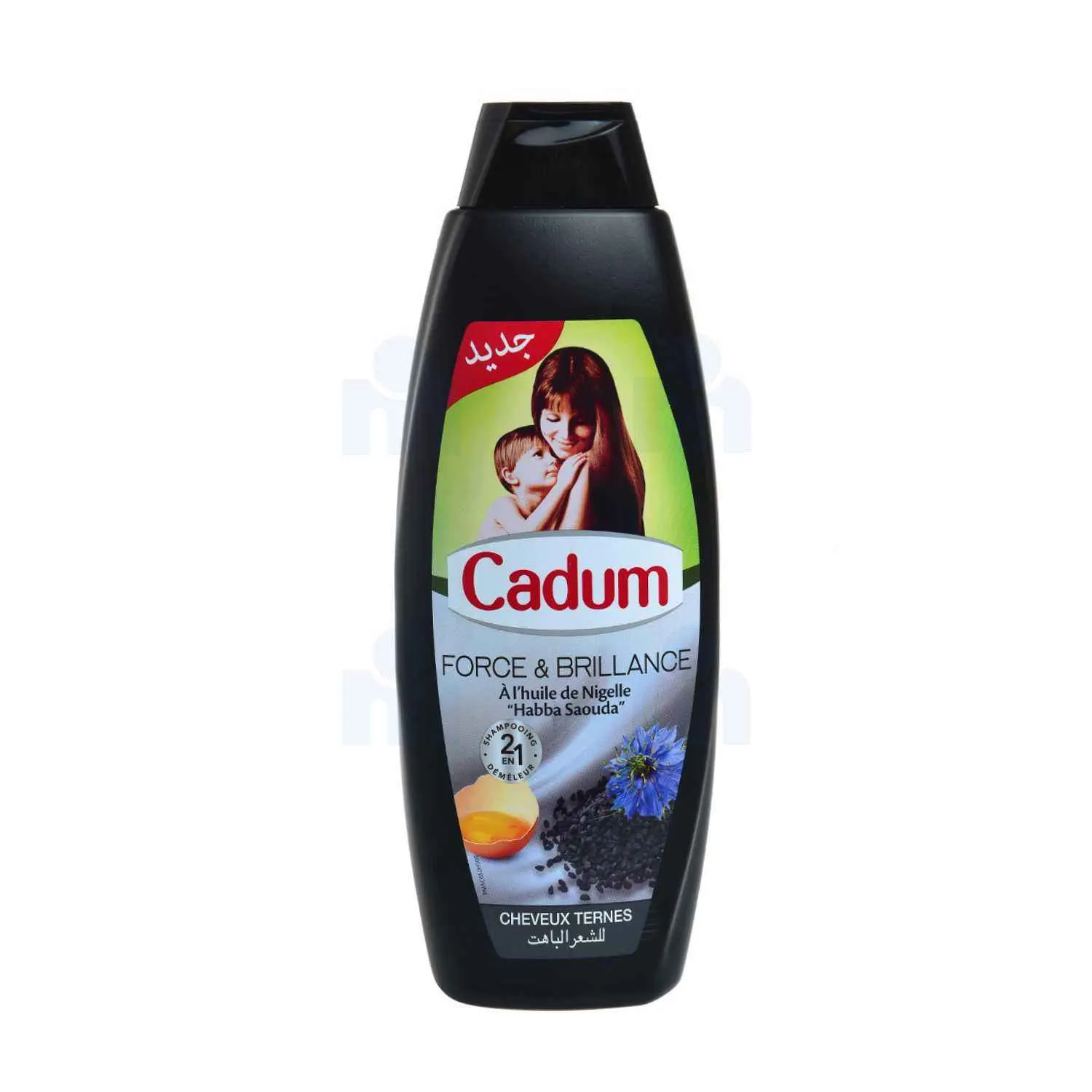 Shampoing et démêleur 2 en 1 à l'huile de nigelle "Hebba Saouda" 650ml - CADUM