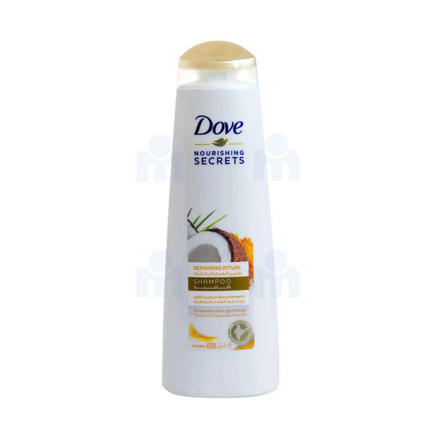 Shampoing nourishing huile de coco et curcuma 400ml - DOVE