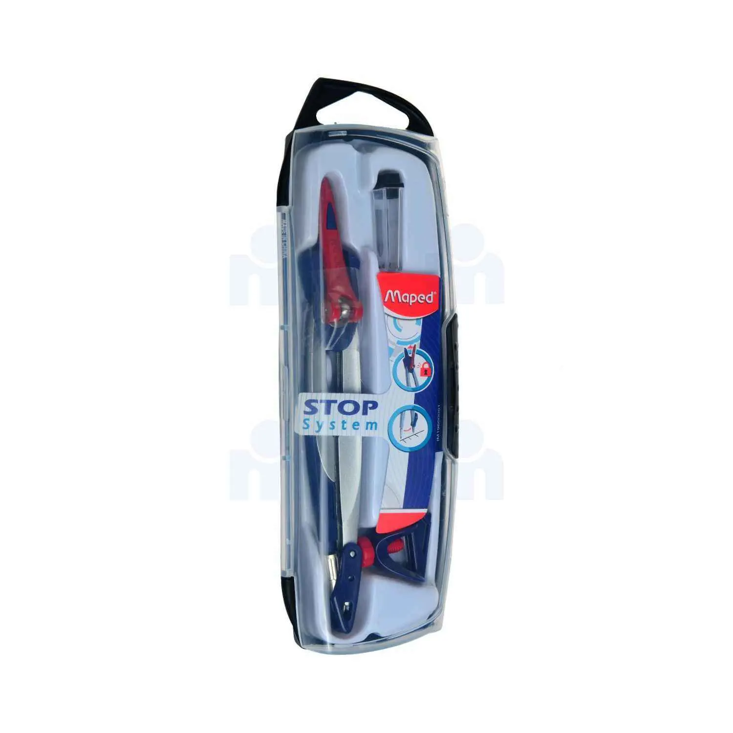 Set compas Stop System coffret 3 pièces - MAPED - vue 2