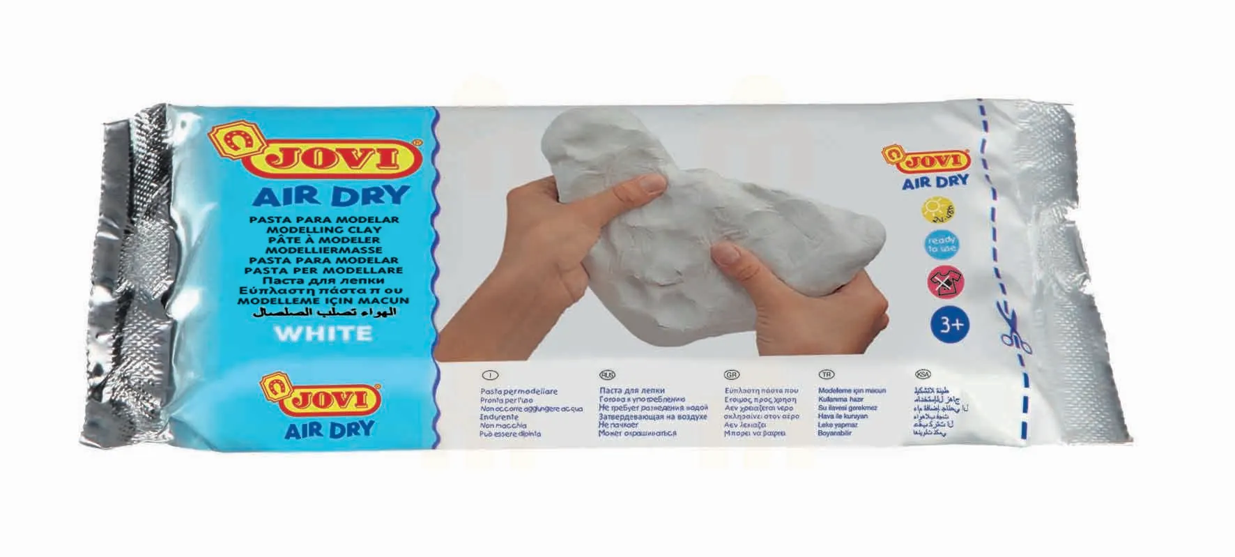 Pâte à Modeler blanche autodurcissante 250g - JOVI