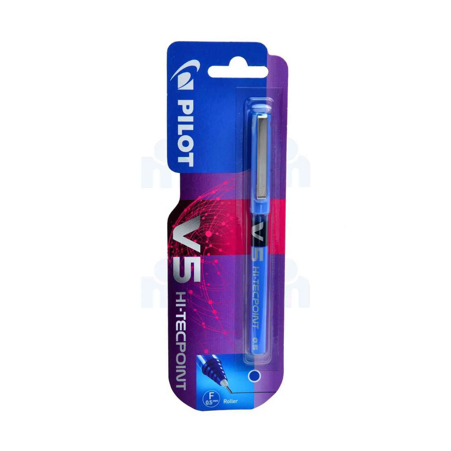 Stylo roller V5 encre liquide bleu 0,5mm - PILOT