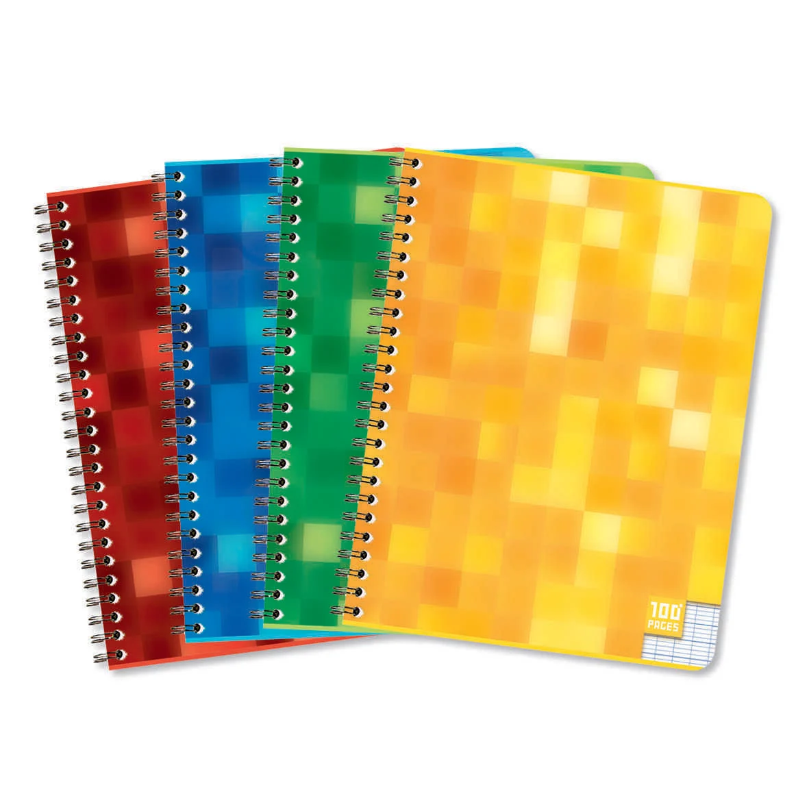 Cahier scolaire spirale A5 grands carreaux séyès 100 pages 90 g - AUCHAN