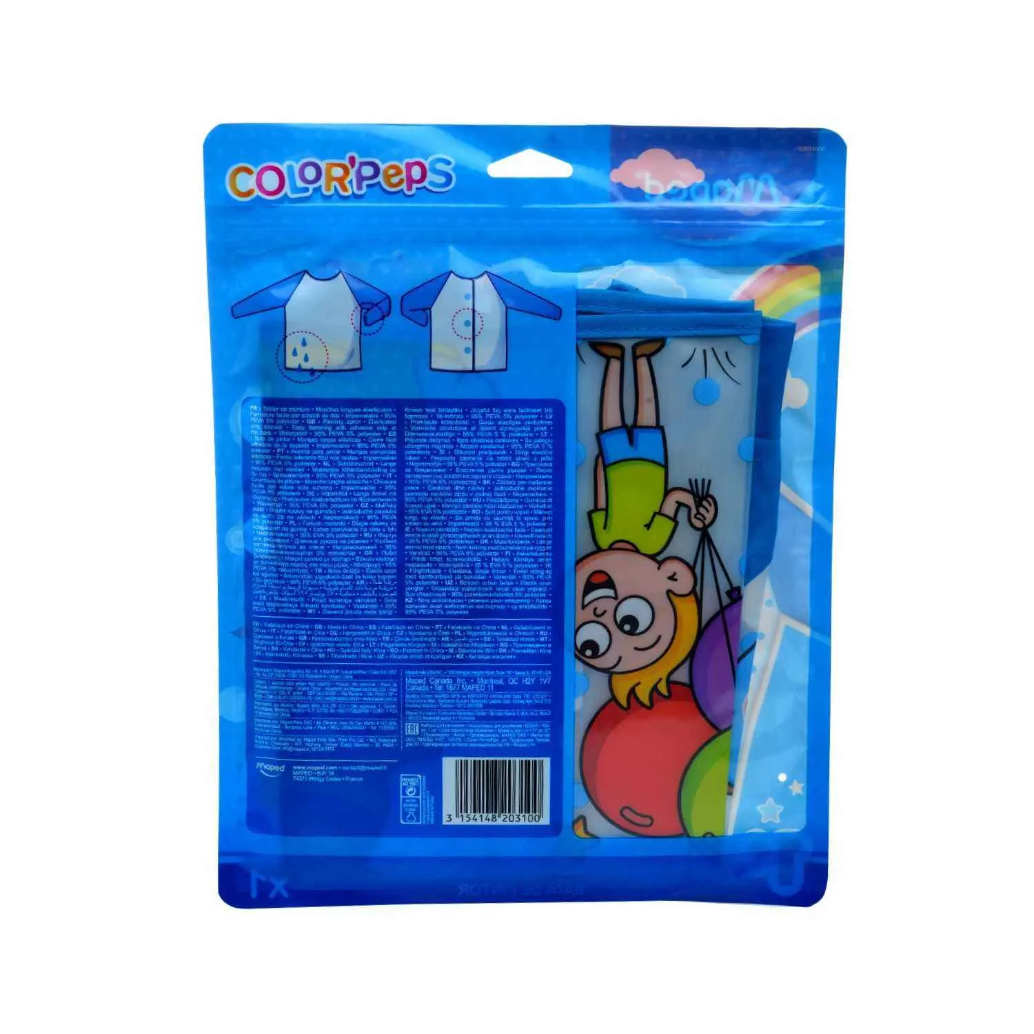 Tablier de peinture enfants Color'Peps pour age 18mois à 5ans - MAPED - vue 2