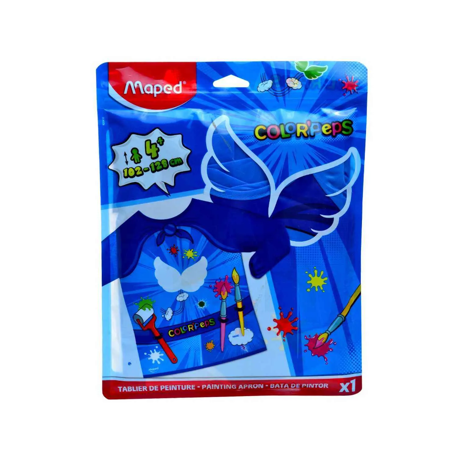 Tablier de peinture Color'Peps 4 à 8 ans 102 à 128cm - MAPED