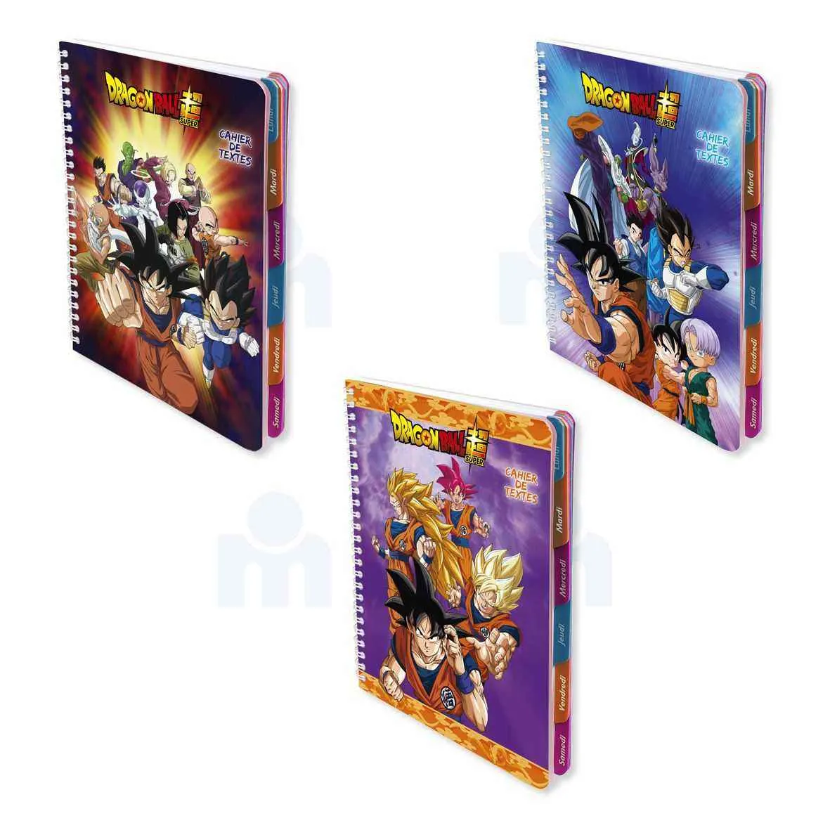Cahier de texte à spirale A5 grands carreaux séyès 148 90g - DRAGON BALL SUPER