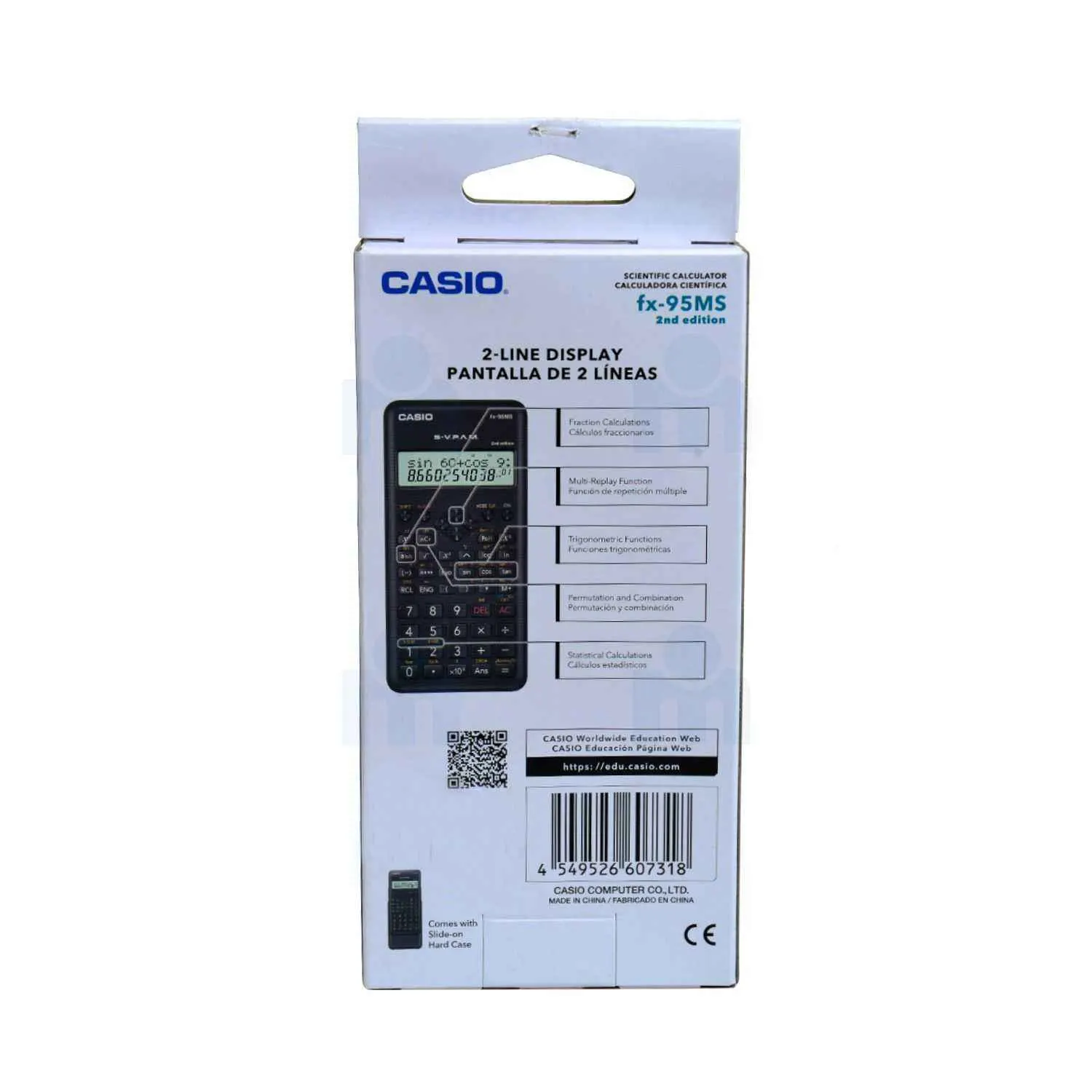 Calculatrice scientifique non programmable fx-95MS 244 fonctions - CASIO - vue 3