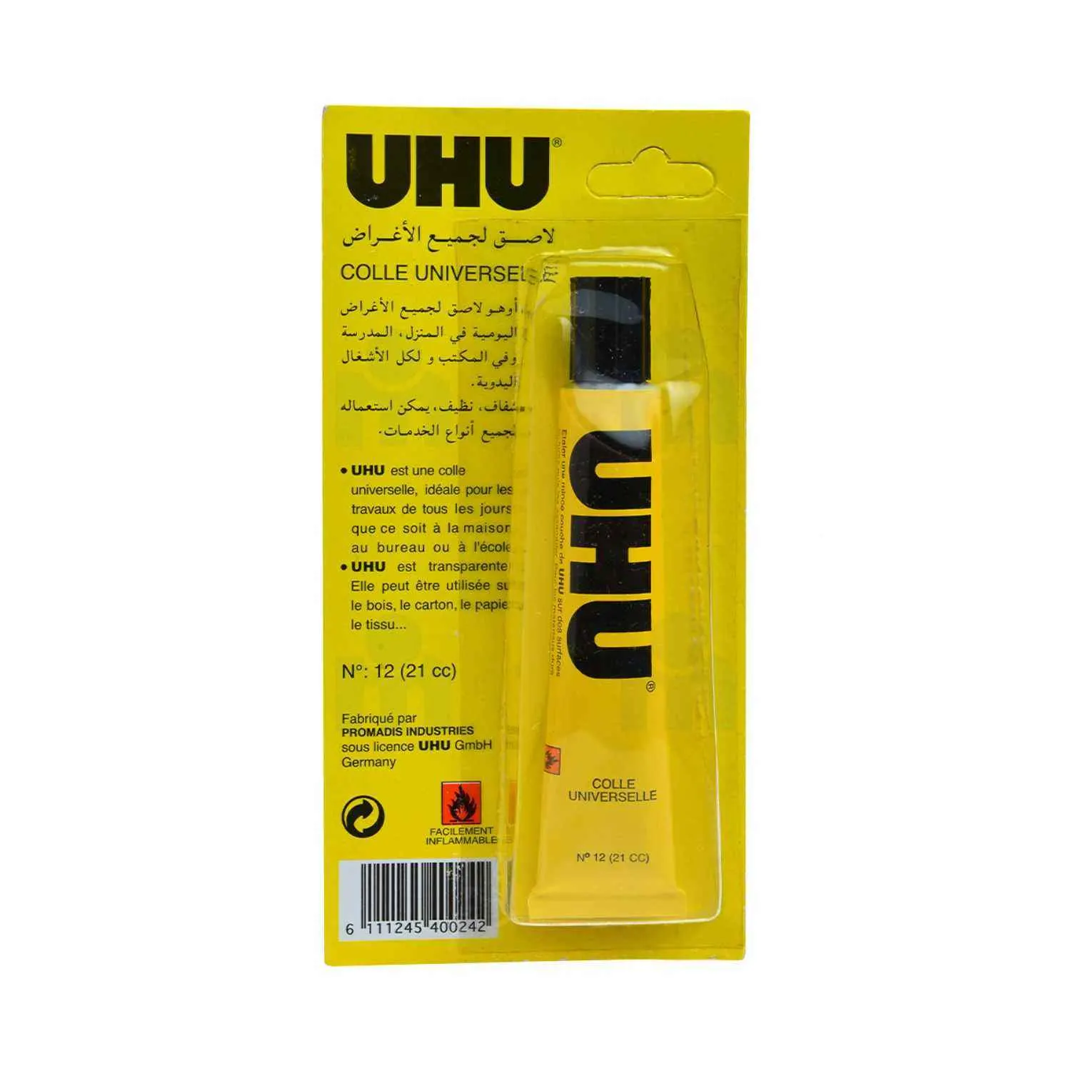 Tube colle universelle n°12 21 CC - UHU