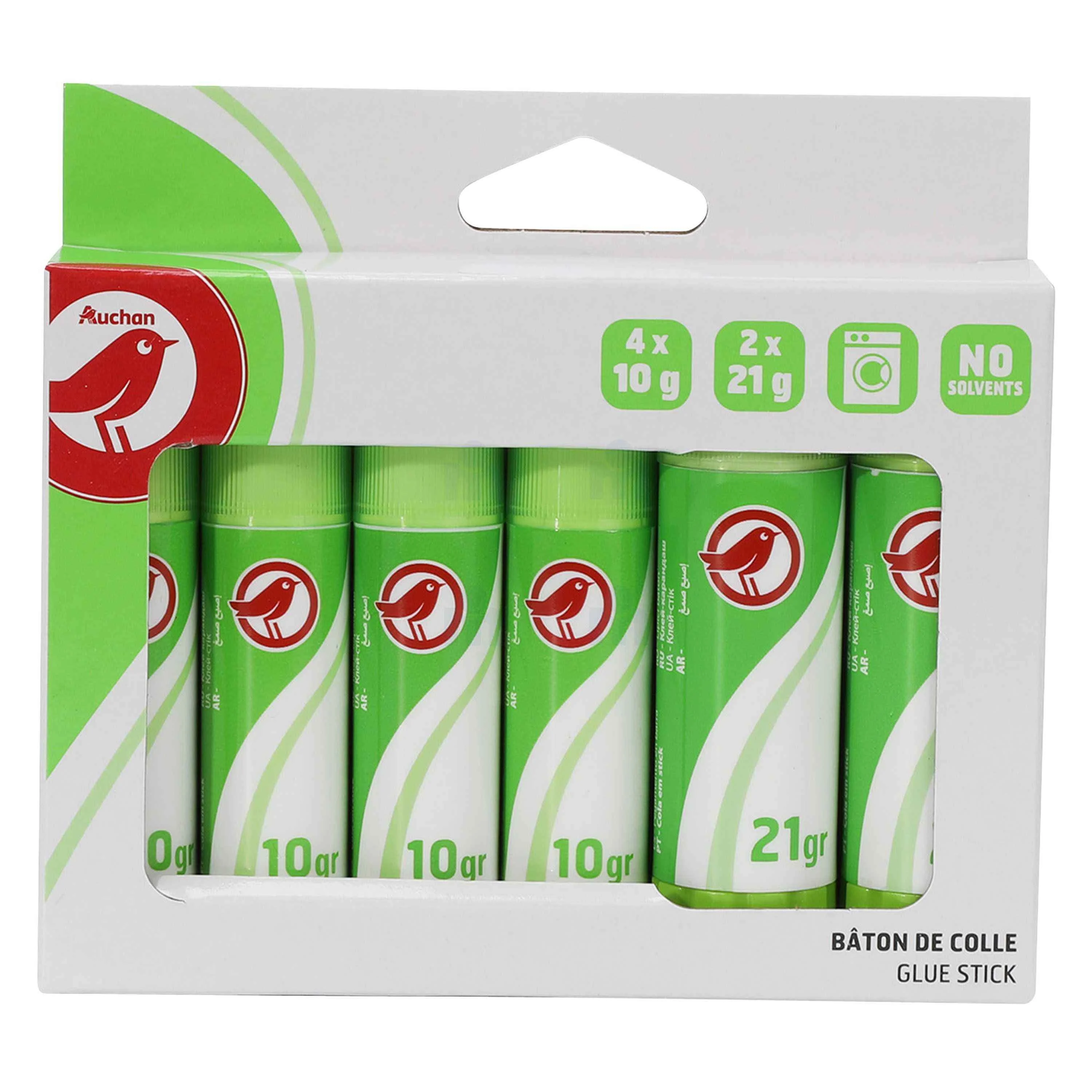 Bâtons de colle 4x10g + bâtons de colle 2x21g - AUCHAN