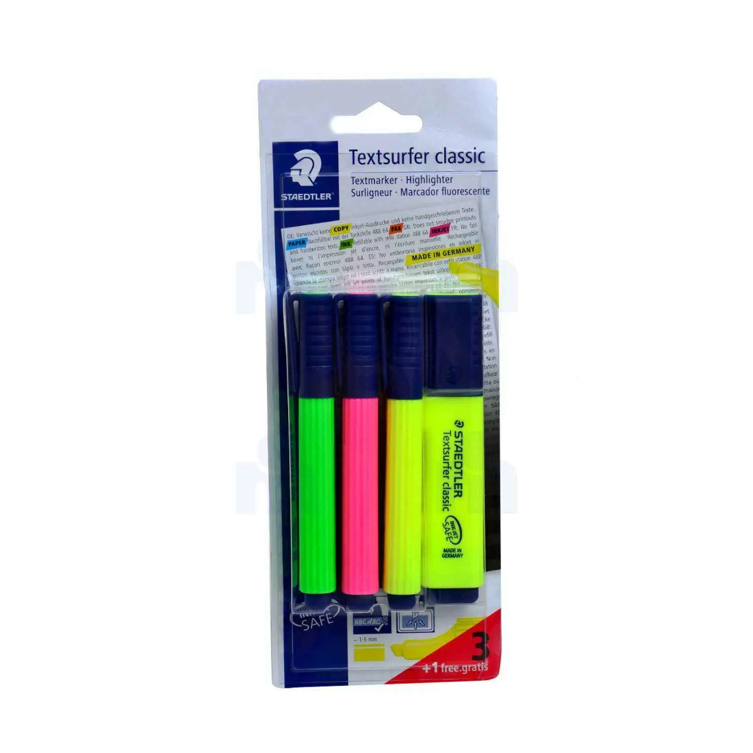 Surligneur fluorescent 3 + 1 gratuit - STAEDTLER