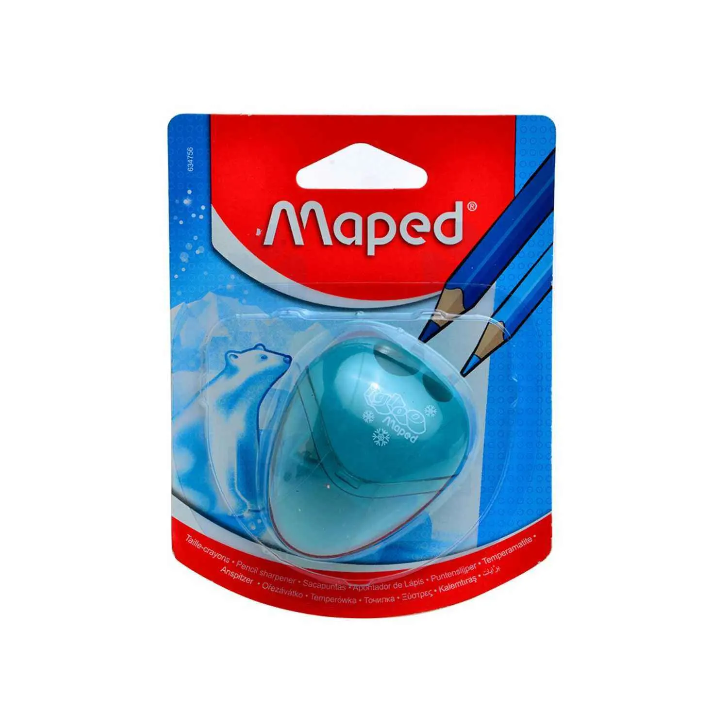 Taille-crayon Igloo 2 trous avec réservoir droitier - MAPED