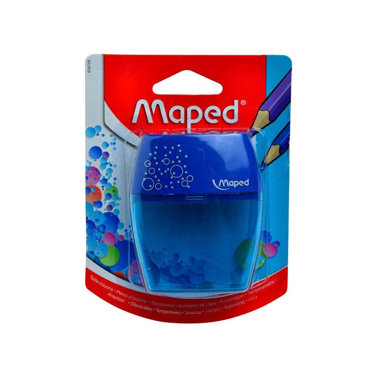 Taille-crayons 2 trous avec réserve sous blister - MAPED