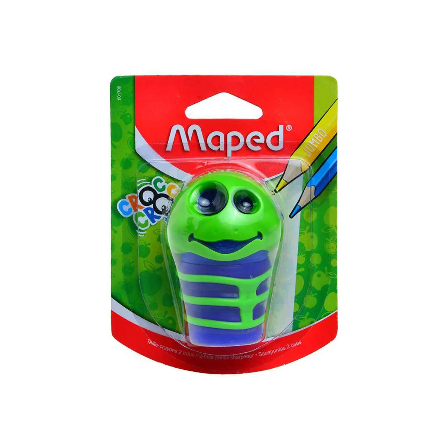 Taille-crayons 2 trous Croc Croc blister - MAPED