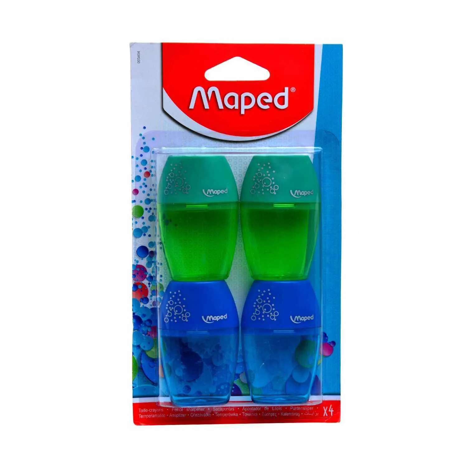 Taille-crayons 1 trou blister x4 - MAPED