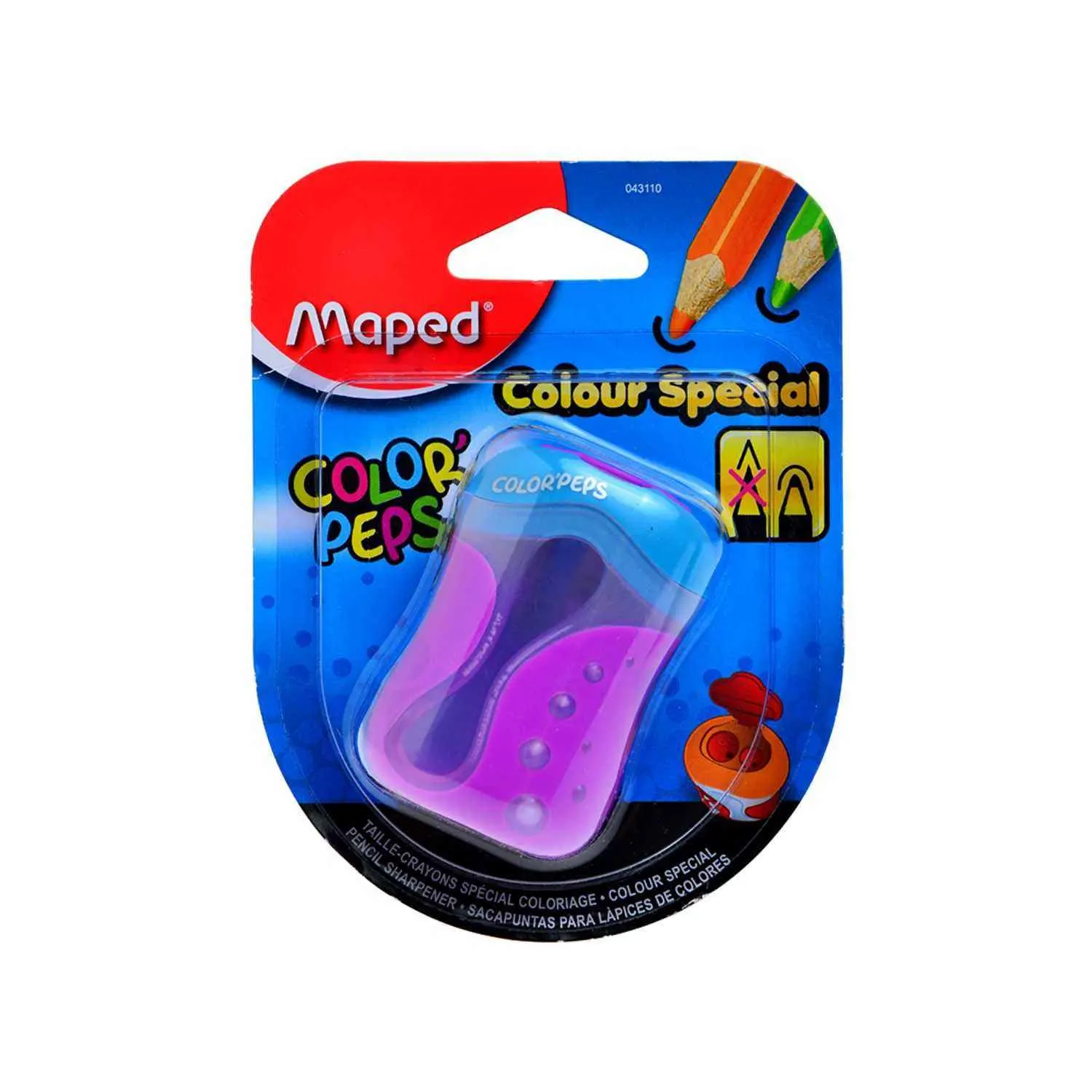 Taille-crayons spécial coloriage 2 trous - MAPED