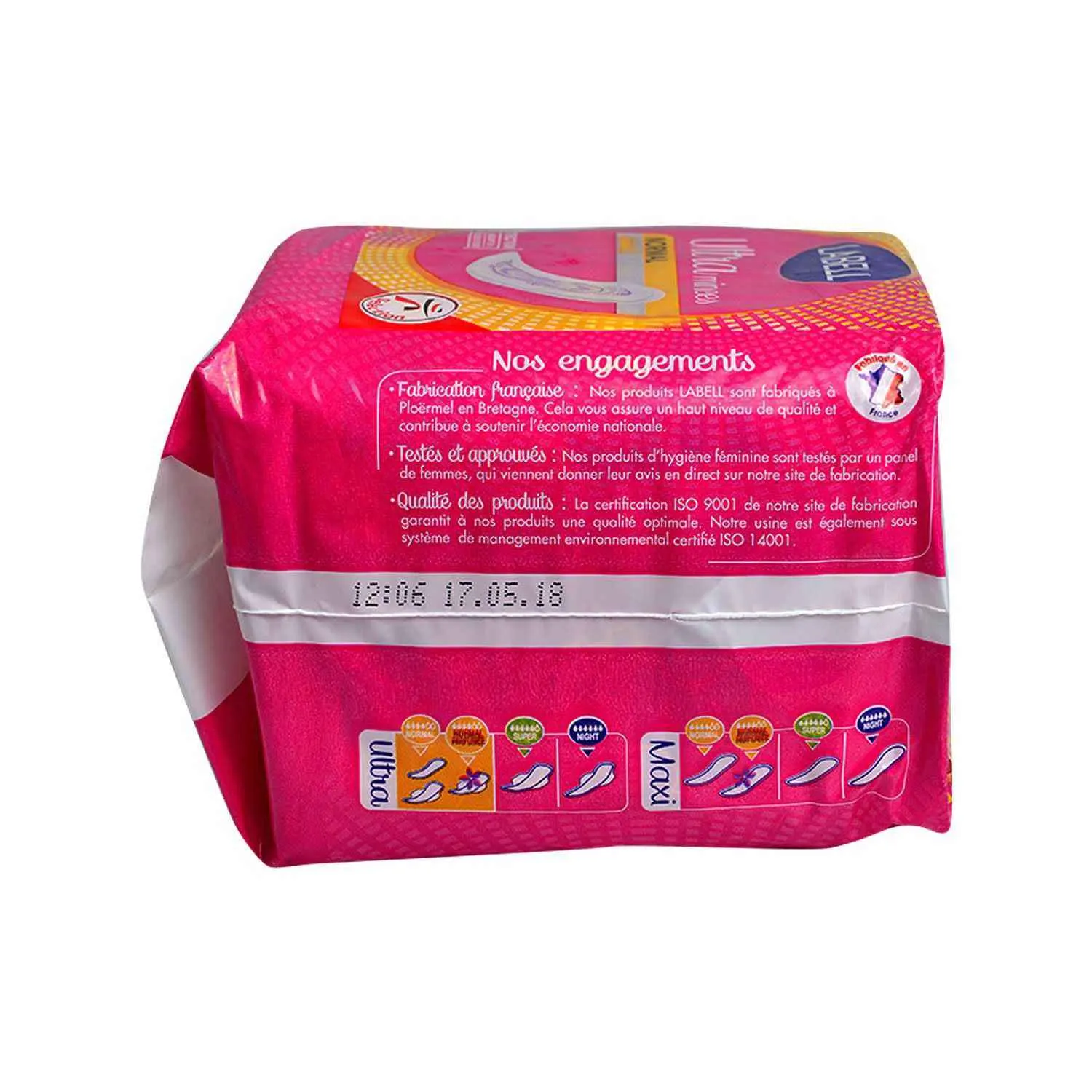 Intermarché - Serviettes hygiéniques ultra minces normal x16 - LABELL - vue 3
