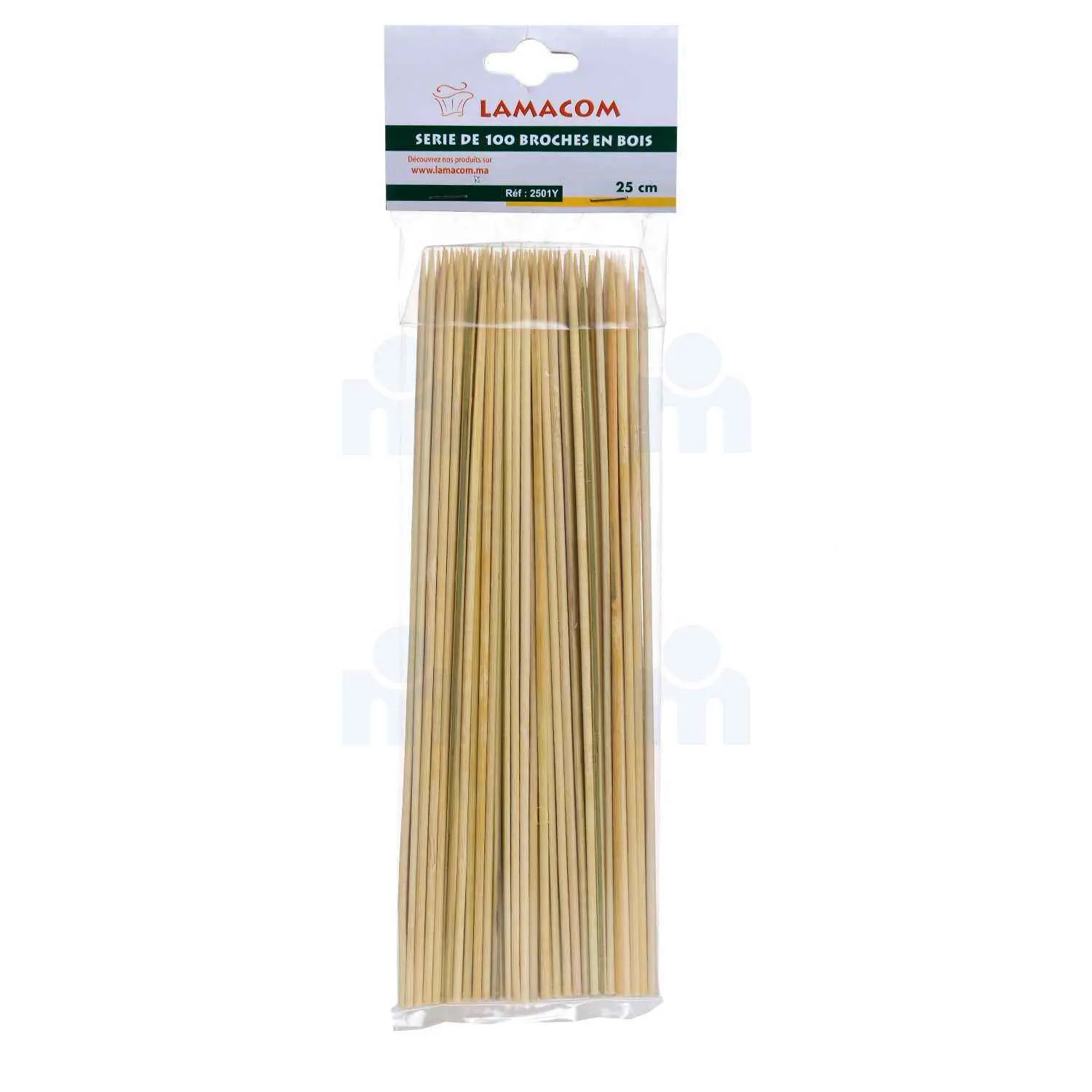 Série de 100 broches en bois 25cm - LAMACOM