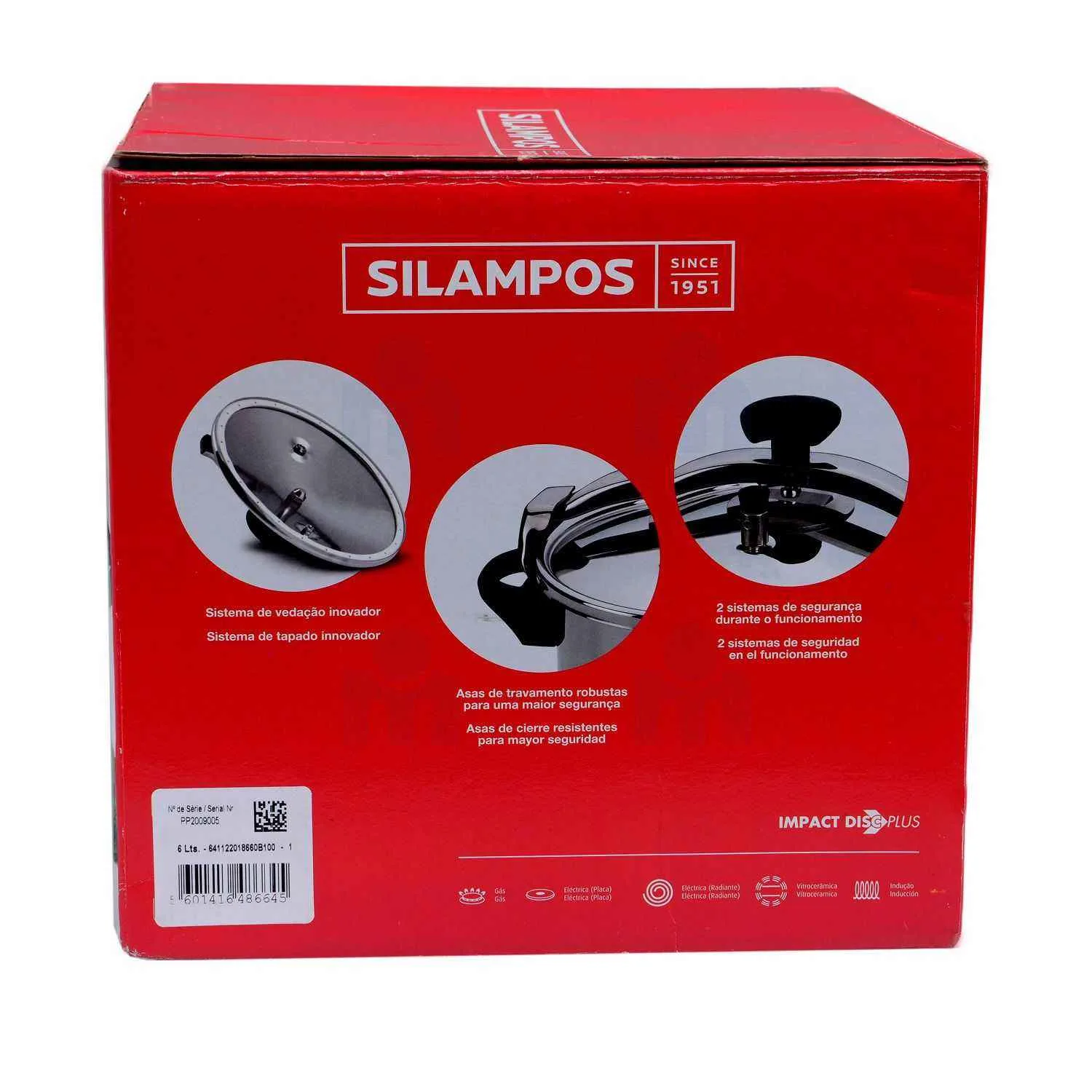 Cocotte autocuiseur avec panier inox 6L - SILAMPOS - vue 3