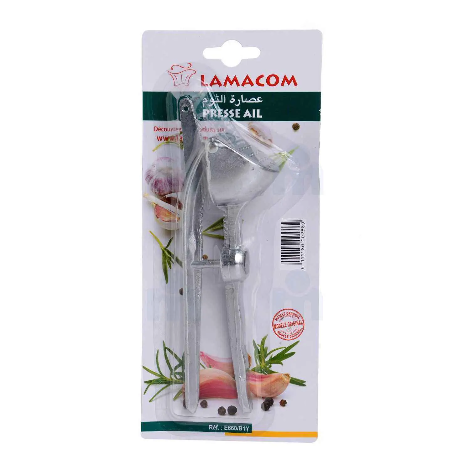 Presse-ail et vide-olive en aluminium - LAMACOM