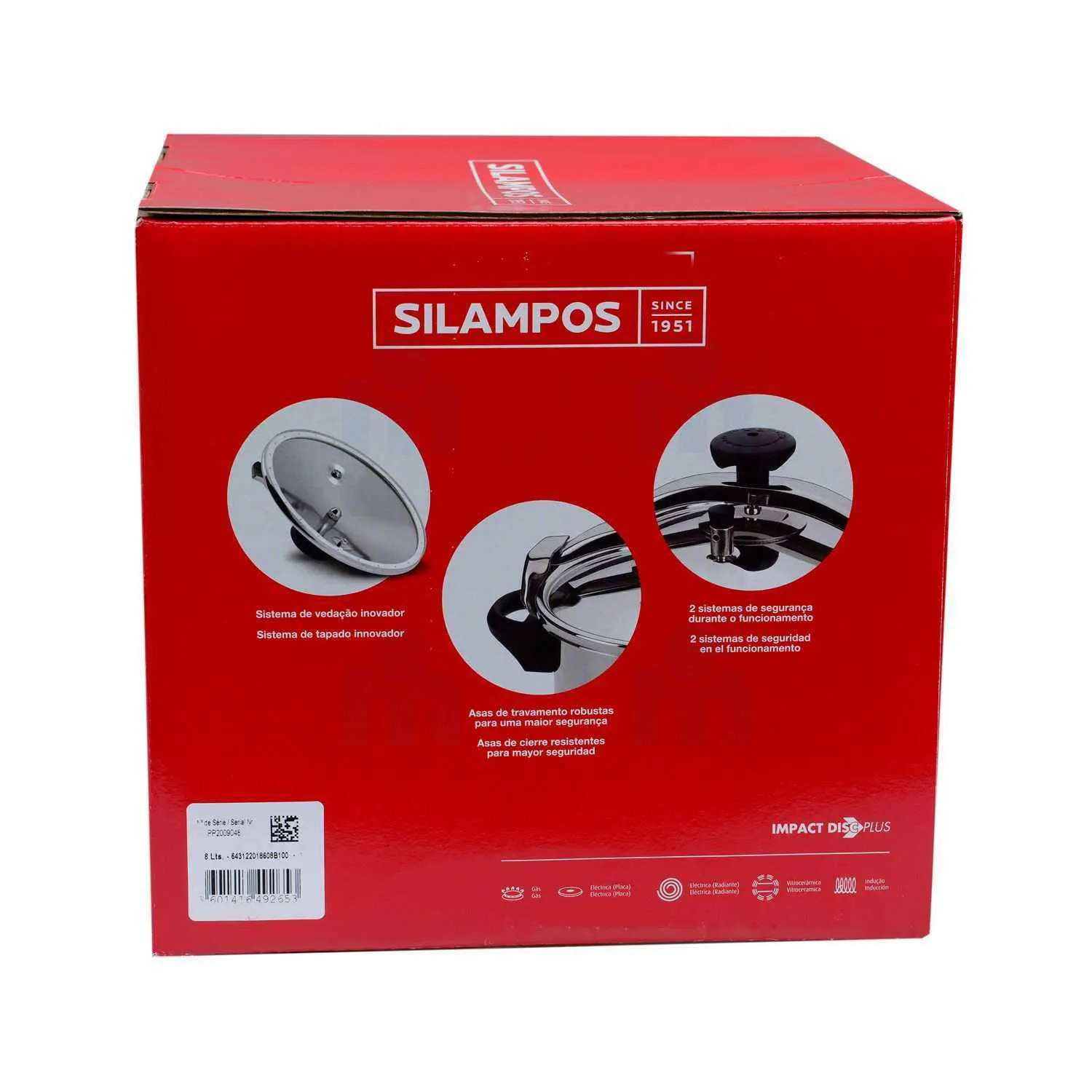 Cocotte autocuiseur avec panier inox 8 L - SILAMPOS - vue 3