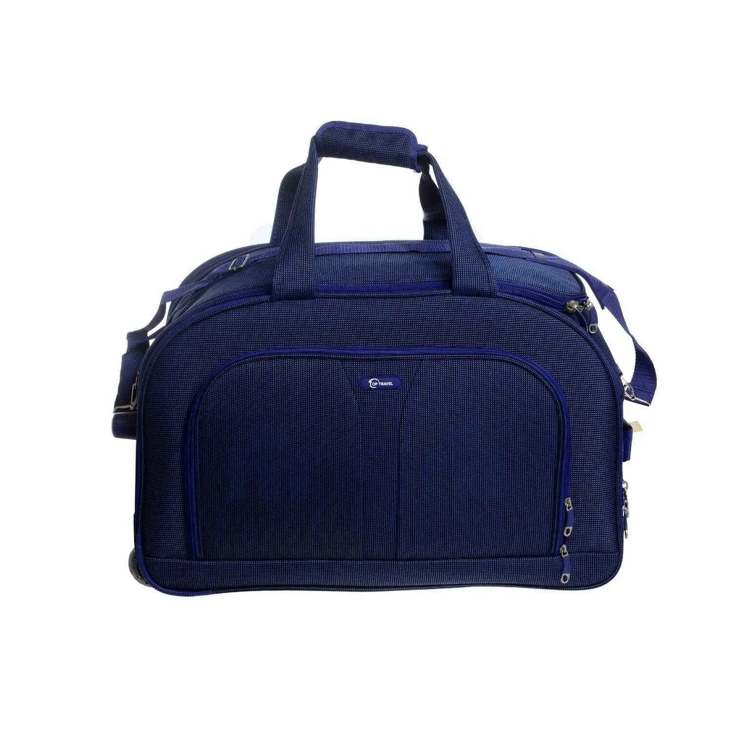 Sac de voyage à roulettes 18B050-5 bleu marine 55cm - TOP TRAVEL