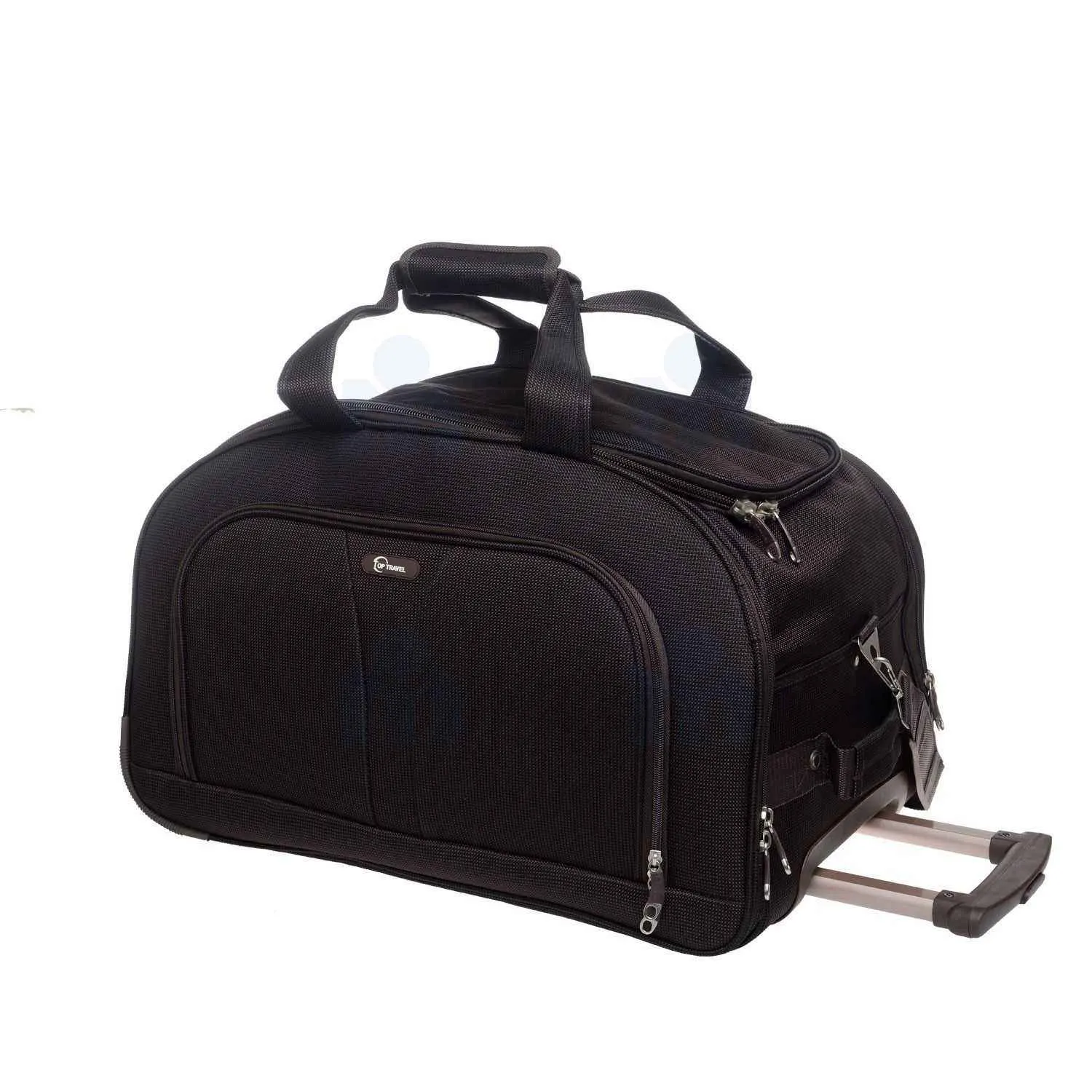 Sac de voyage à roulettes 18B050-4 chocolat 55cm - TOP TRAVEL - vue 2
