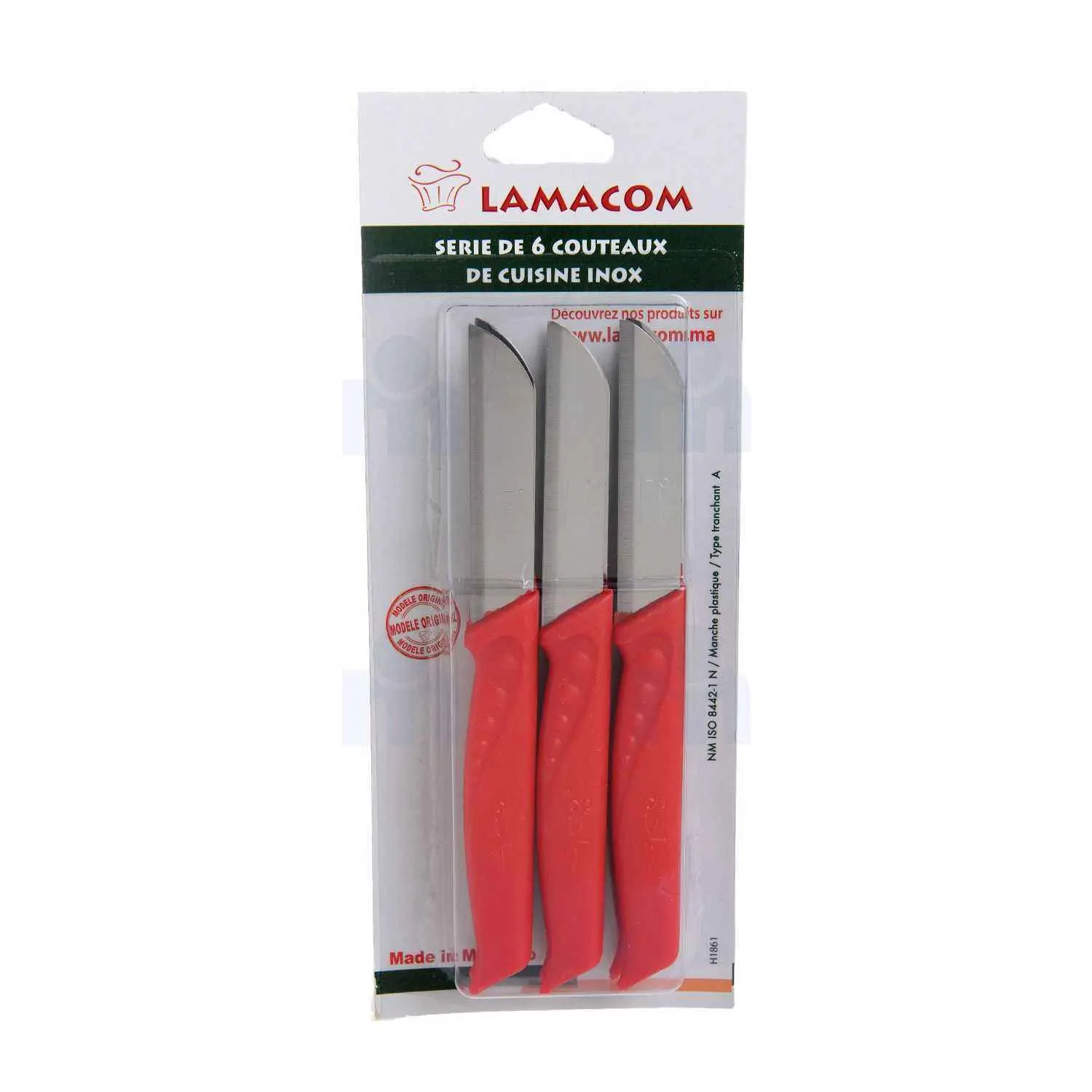 Série de 6 couteaux de cuisine Super Hadda petit modèle - LAMACOM