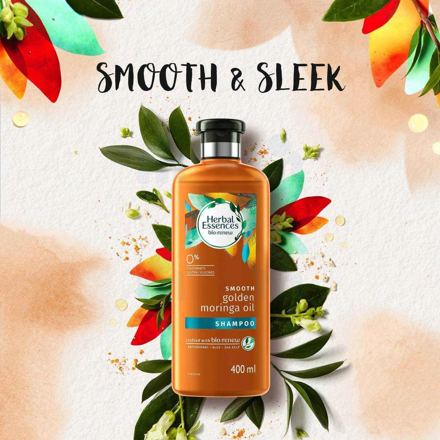Shampoing smooth golden moringa oil 250ml - HERBAL ESSENCES - vue 2