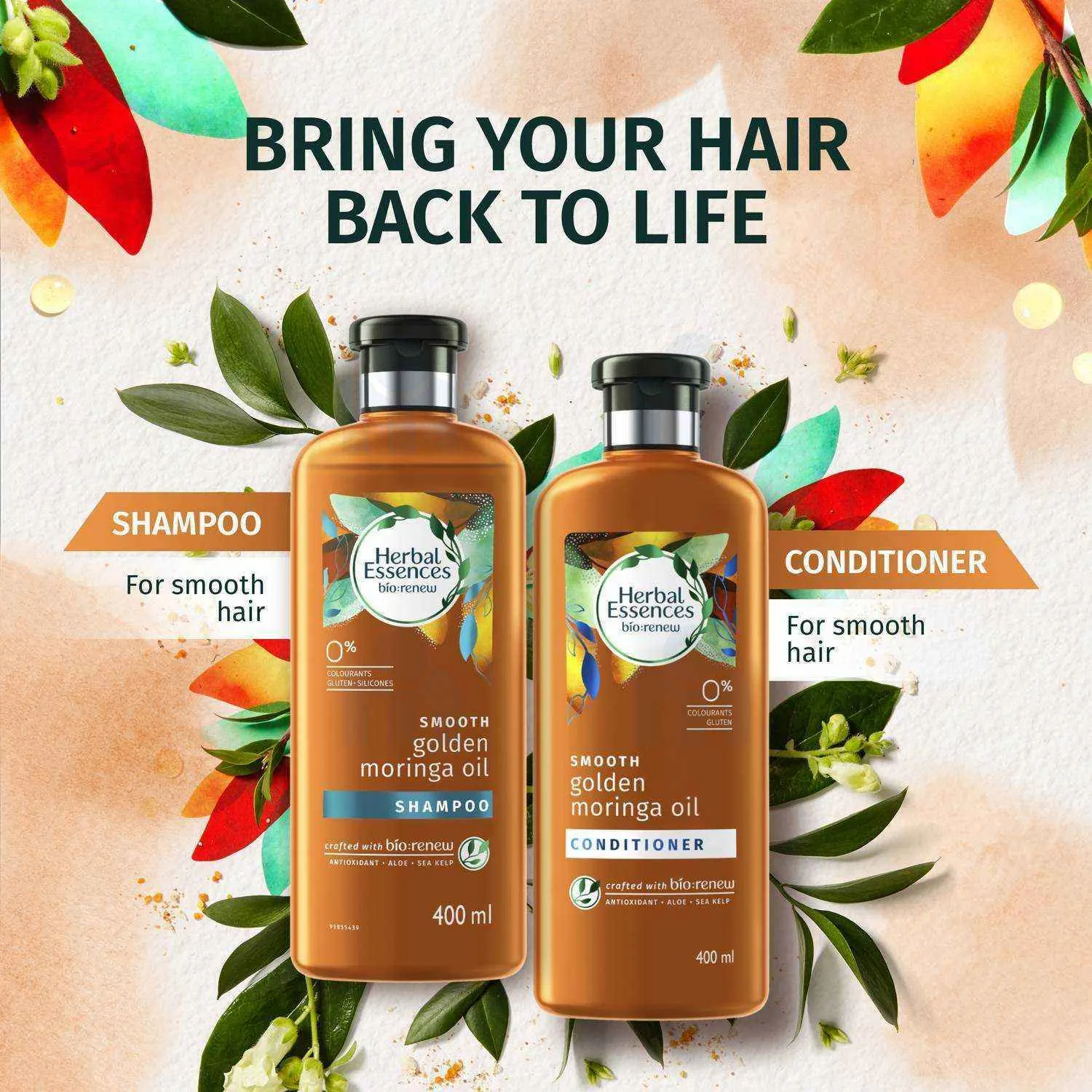 Shampoing smooth golden moringa oil 250ml - HERBAL ESSENCES - vue 6