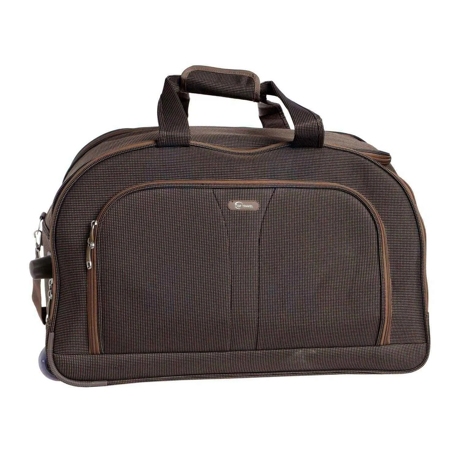 Sac de voyage à roulettes 18B050-2 beige 60cm - TOP TRAVEL