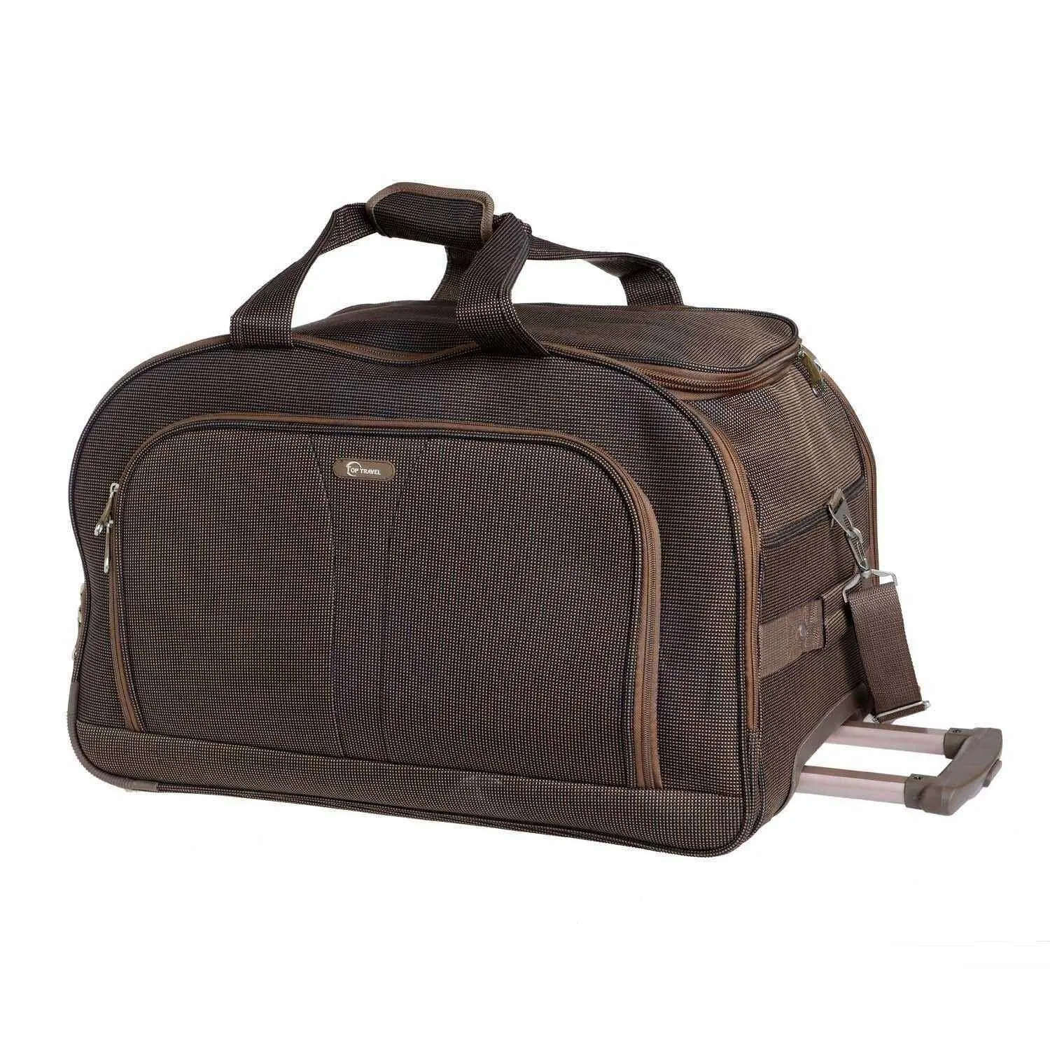 Sac de voyage à roulettes 18B050-2 beige 60cm - TOP TRAVEL - vue 2