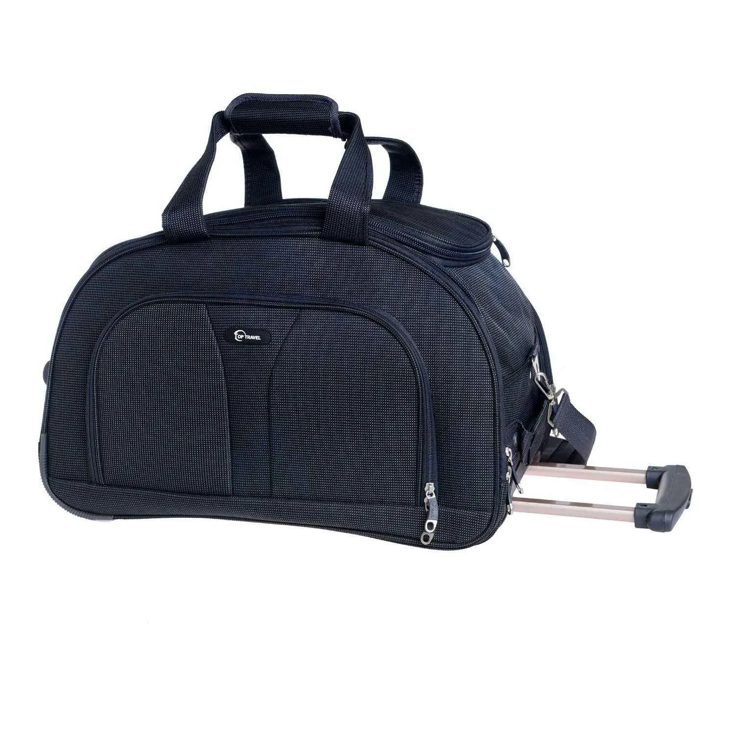 Sac de voyage à roulettes 18B050-3 noir 50cm - TOP TRAVEL - vue 4