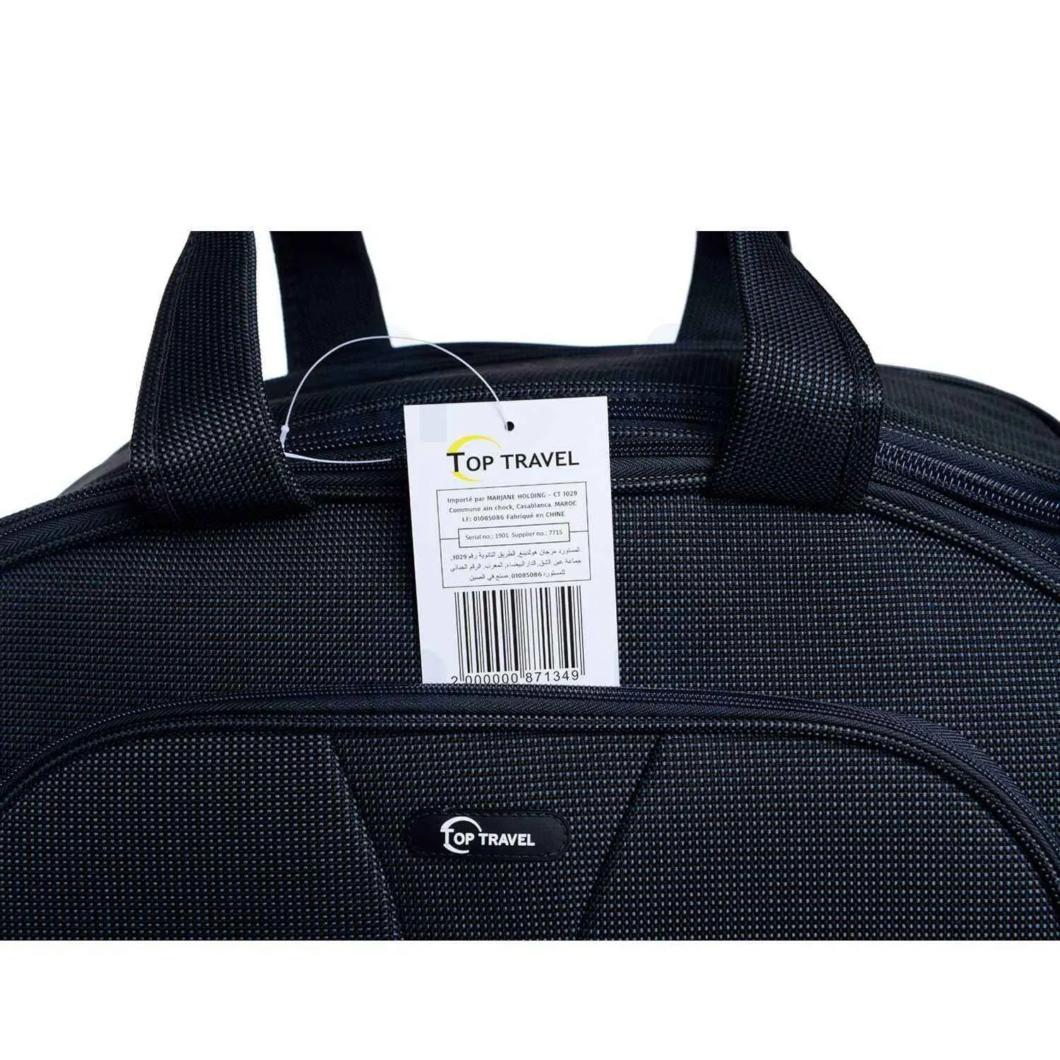 Sac de voyage à roulettes 18B050-3 noir 50cm - TOP TRAVEL - vue 6