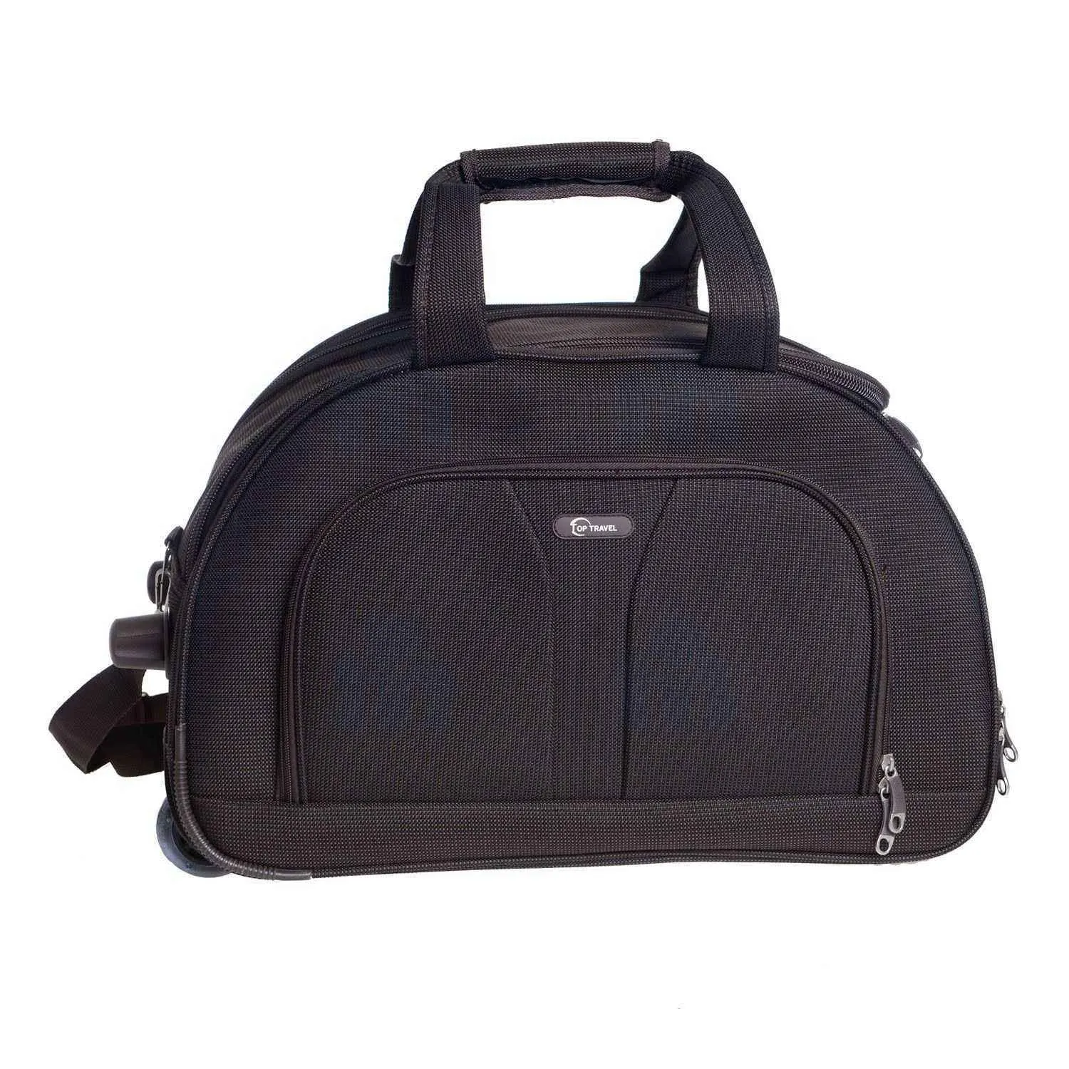 Sac de voyage à roulettes 18B050-4 chocolat 50cm - TOP TRAVEL