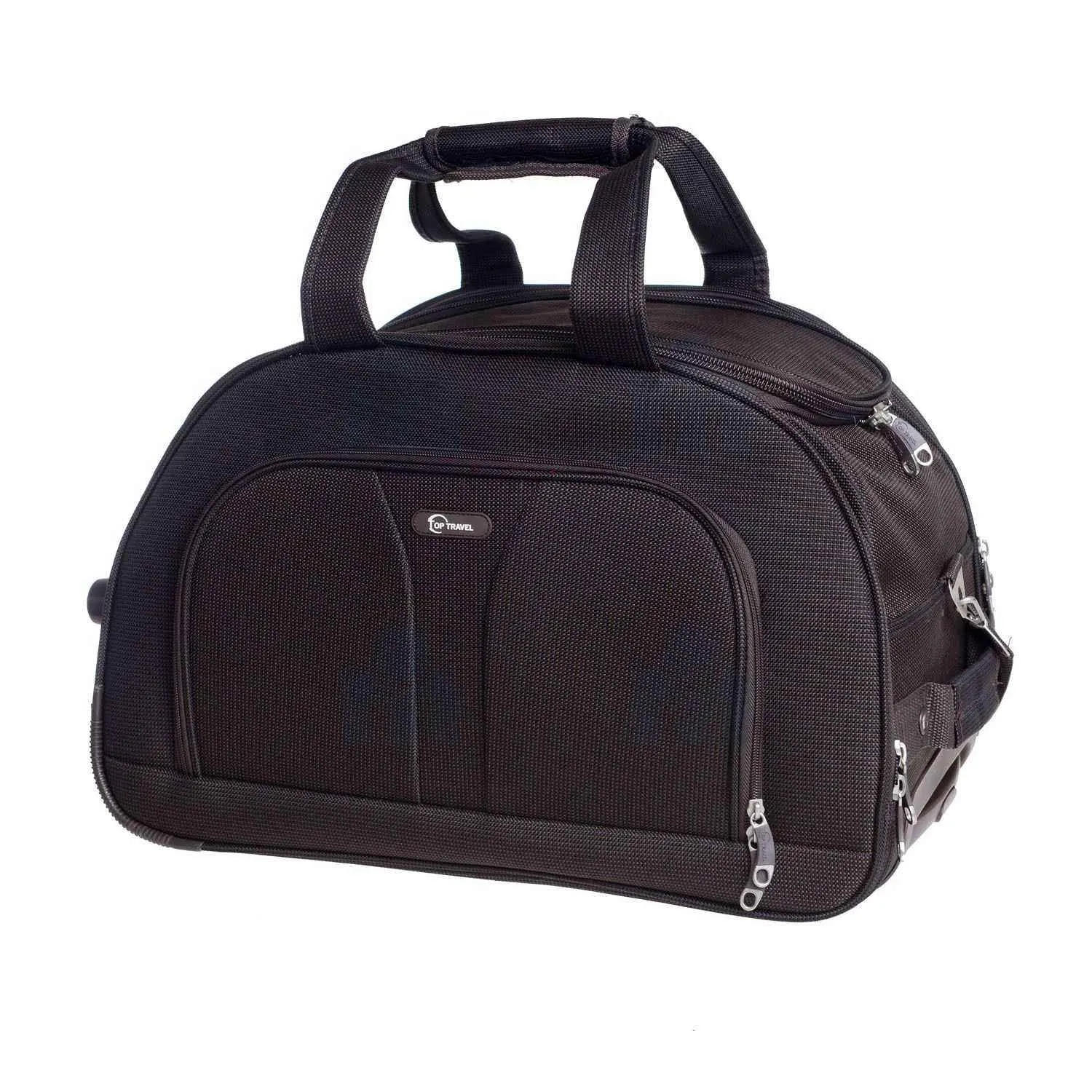 Sac de voyage à roulettes 18B050-4 chocolat 50cm - TOP TRAVEL - vue 2