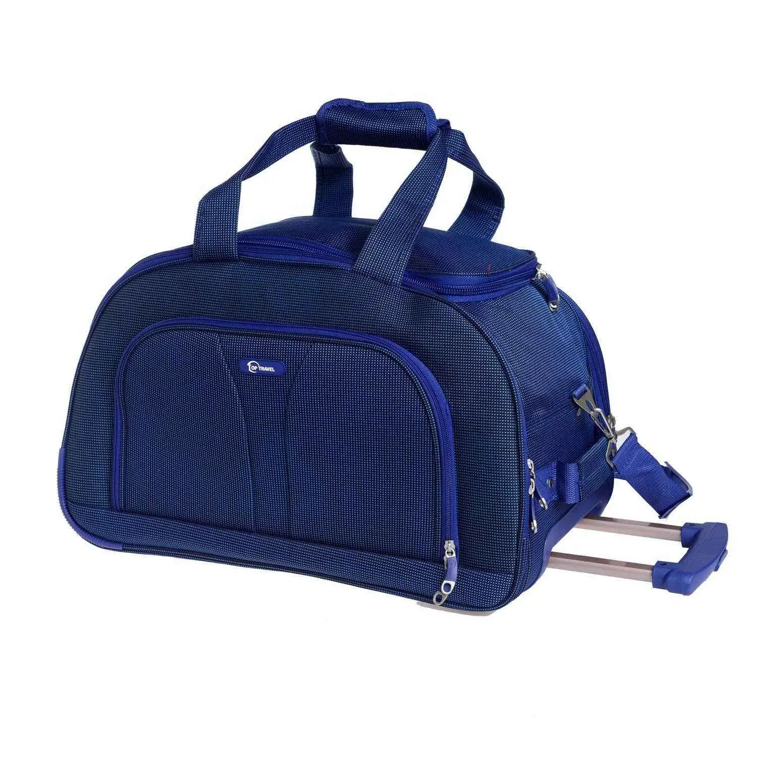 Sac de voyage à roulettes 18B050-5 bleu marine 50cm - TOP TRAVEL - vue 2
